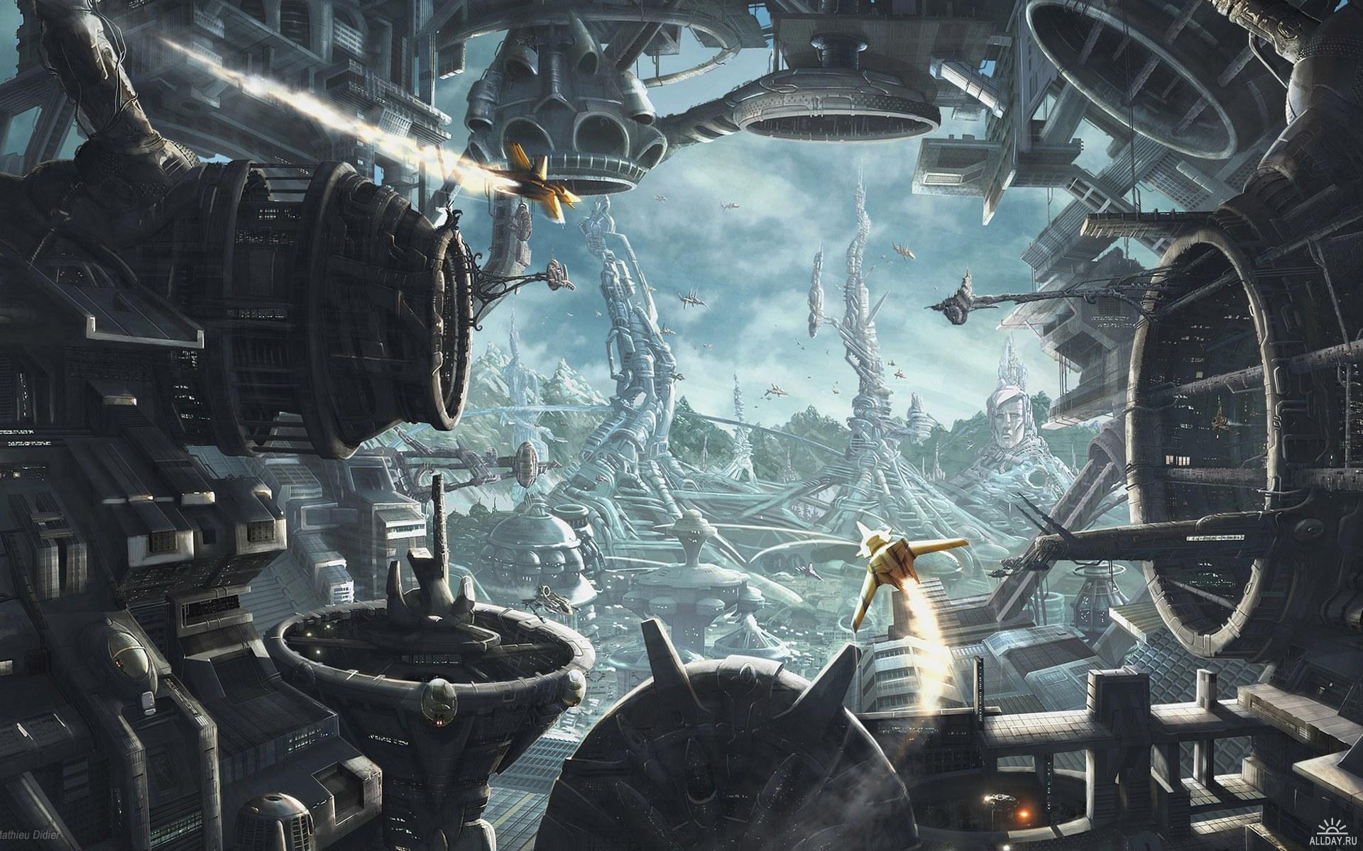 1920x1200 Fantasy Art Spaceship Wallpaper Fi Art 1080p Free
