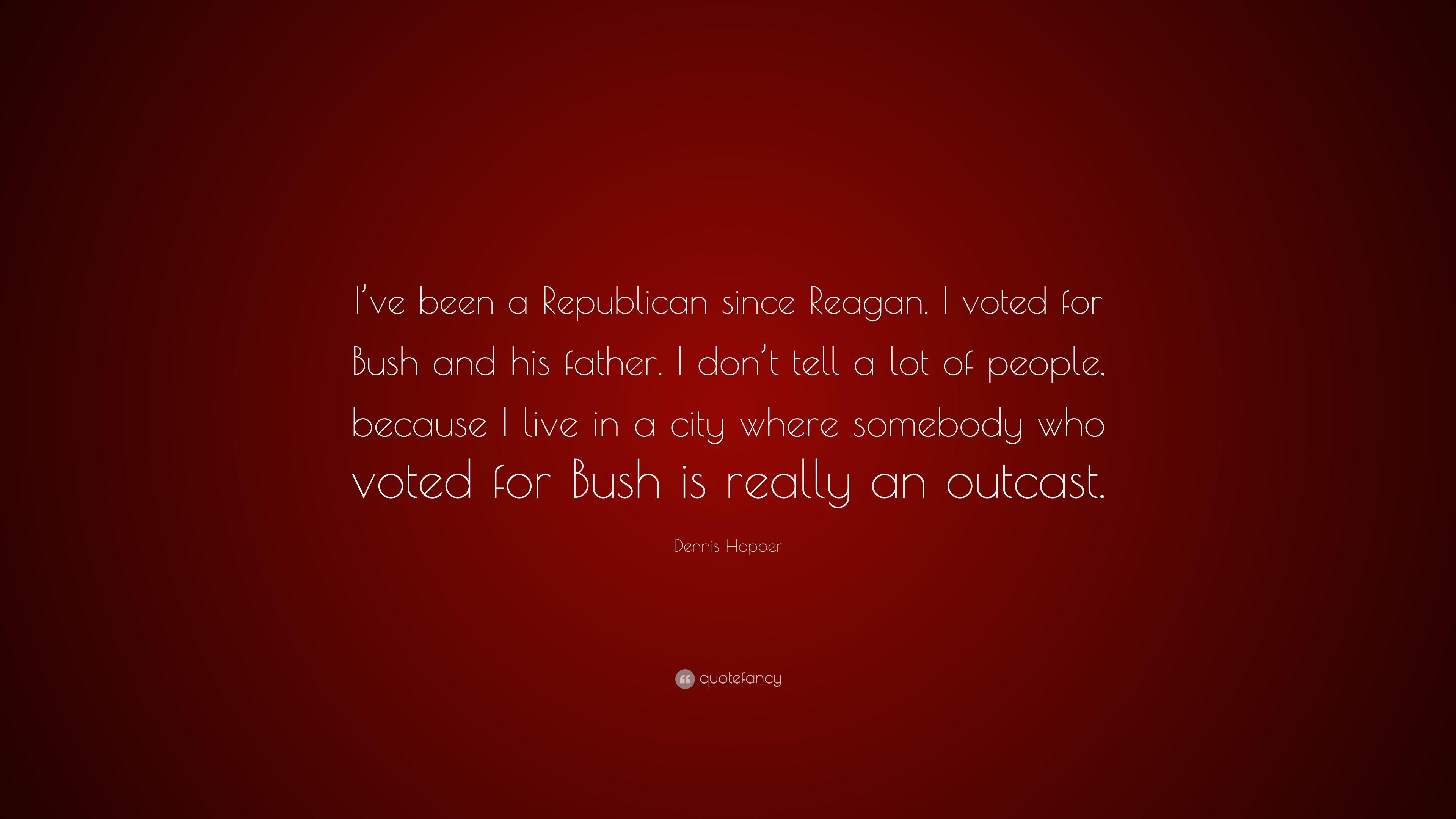 3840x2160 Dennis Hopper Quote: “I've been a Republican since Reagan. I voted