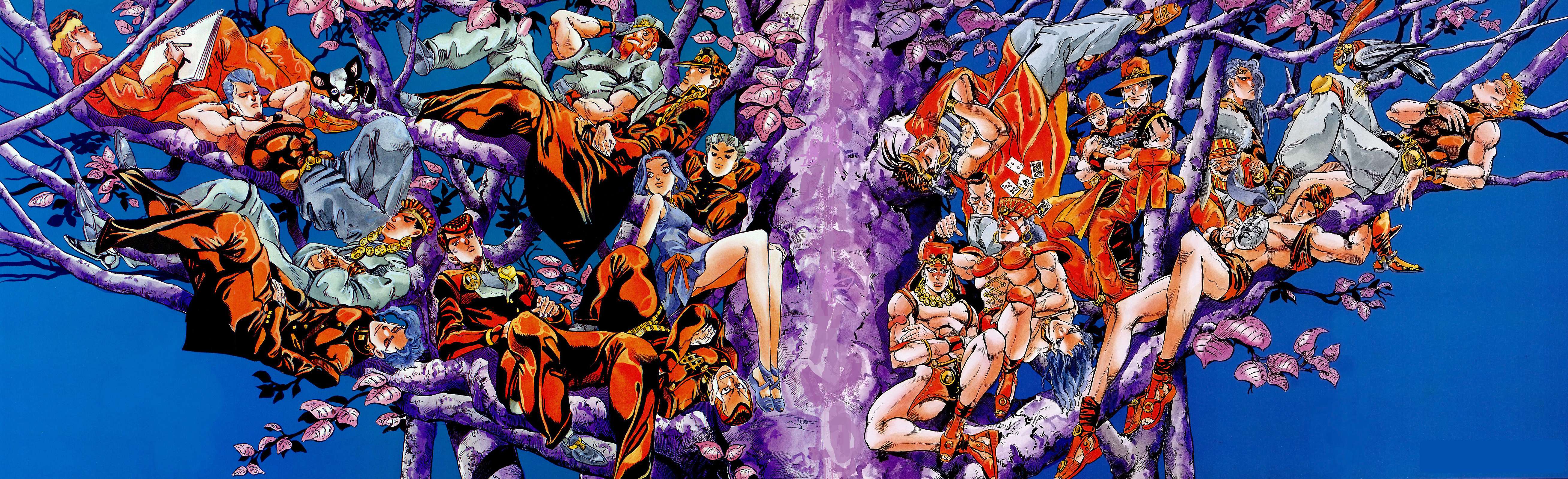 5232x1600 Bizarre Adventure HD Wallpaper