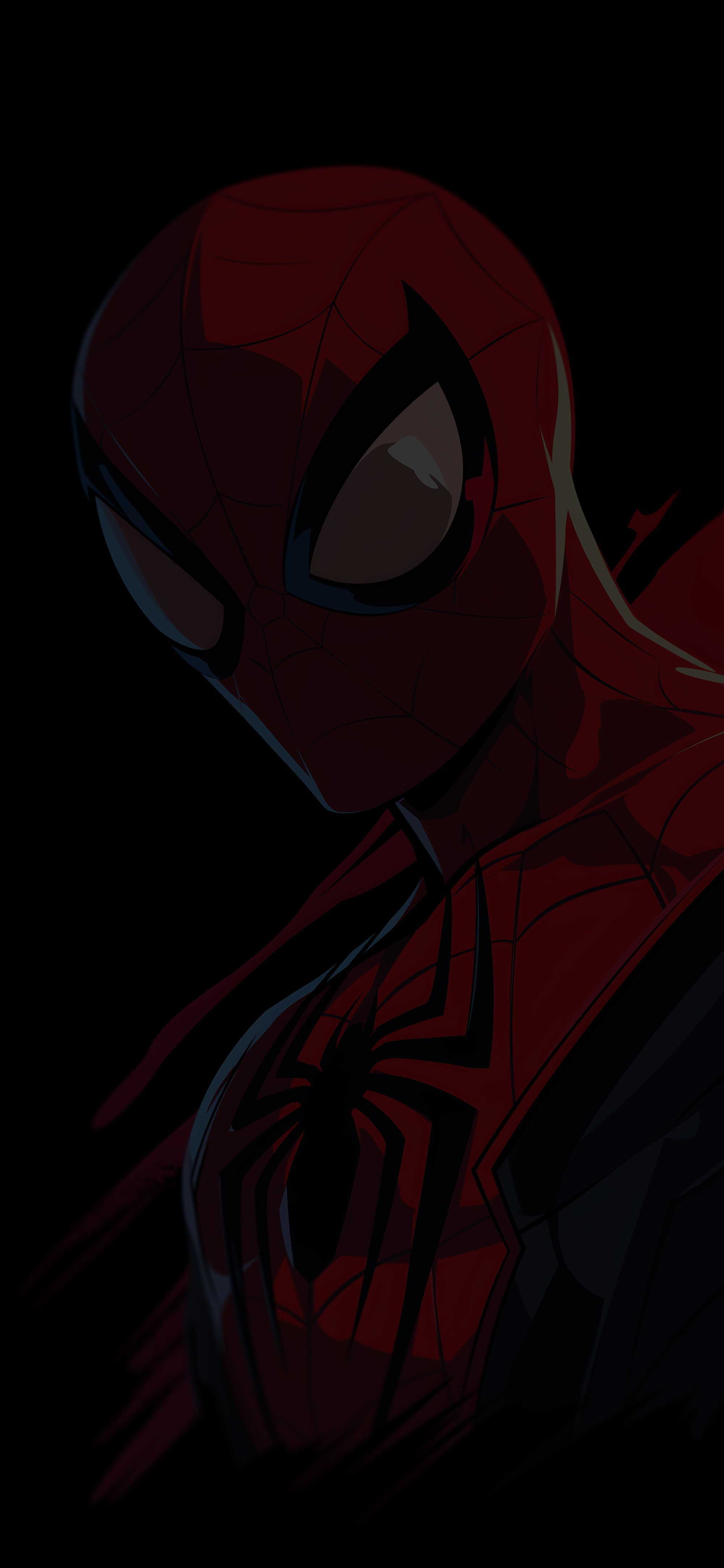 2000x4329 Spiderman Sick Black Wallpaper