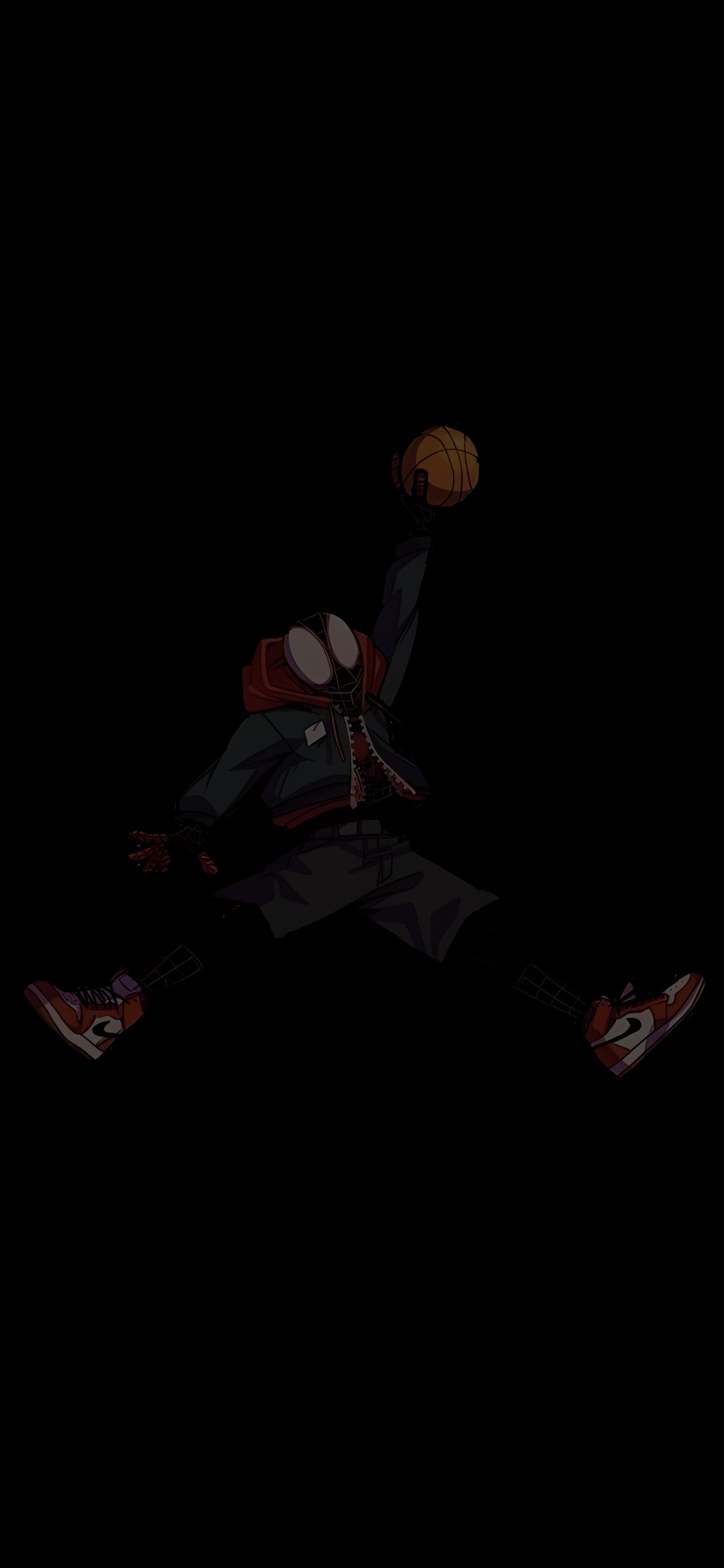 2000x4329 Spider Man Basketball Dunk Wallpaper