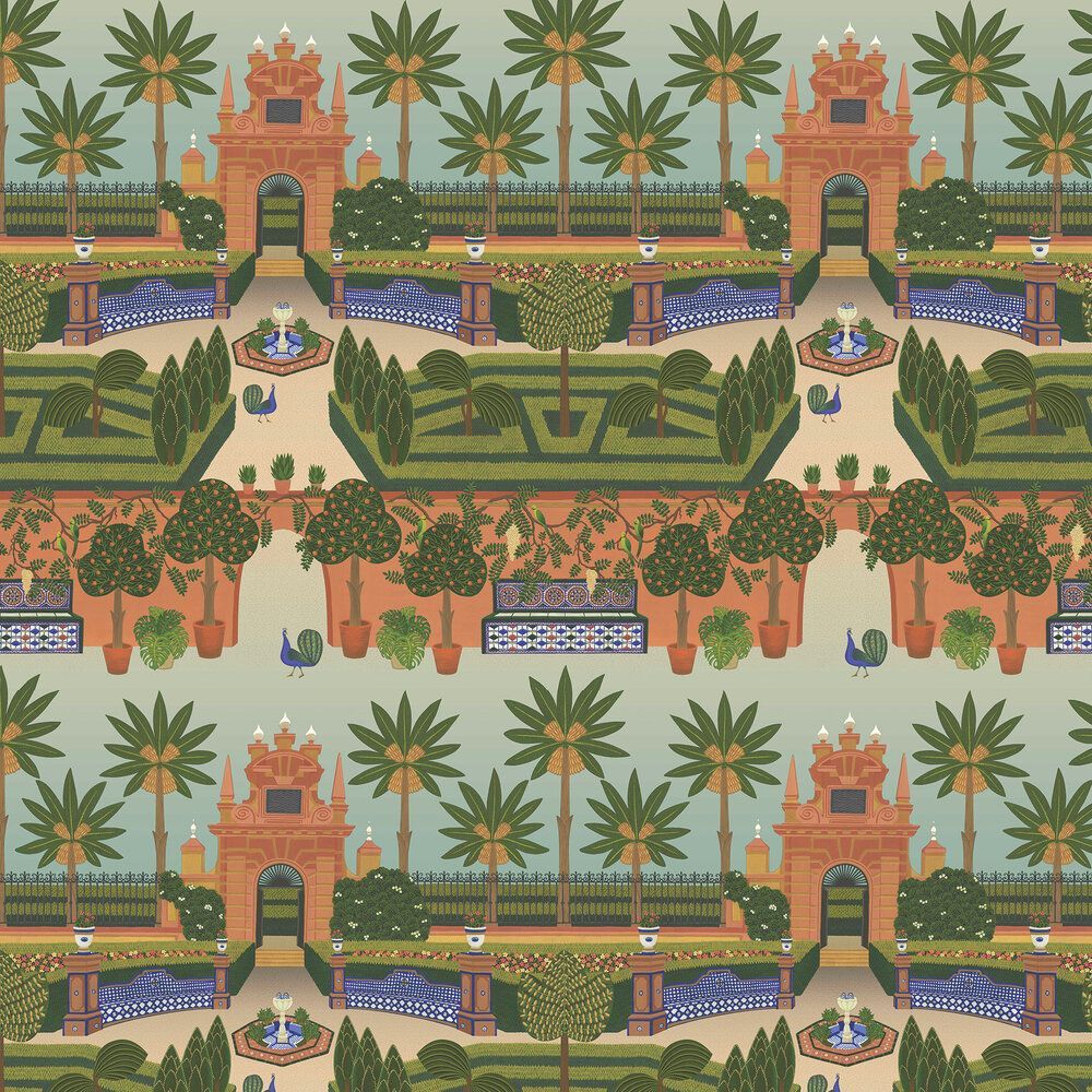 1000x1000 Cole & Son Wallpaper Alcazar Gardens 117 7020