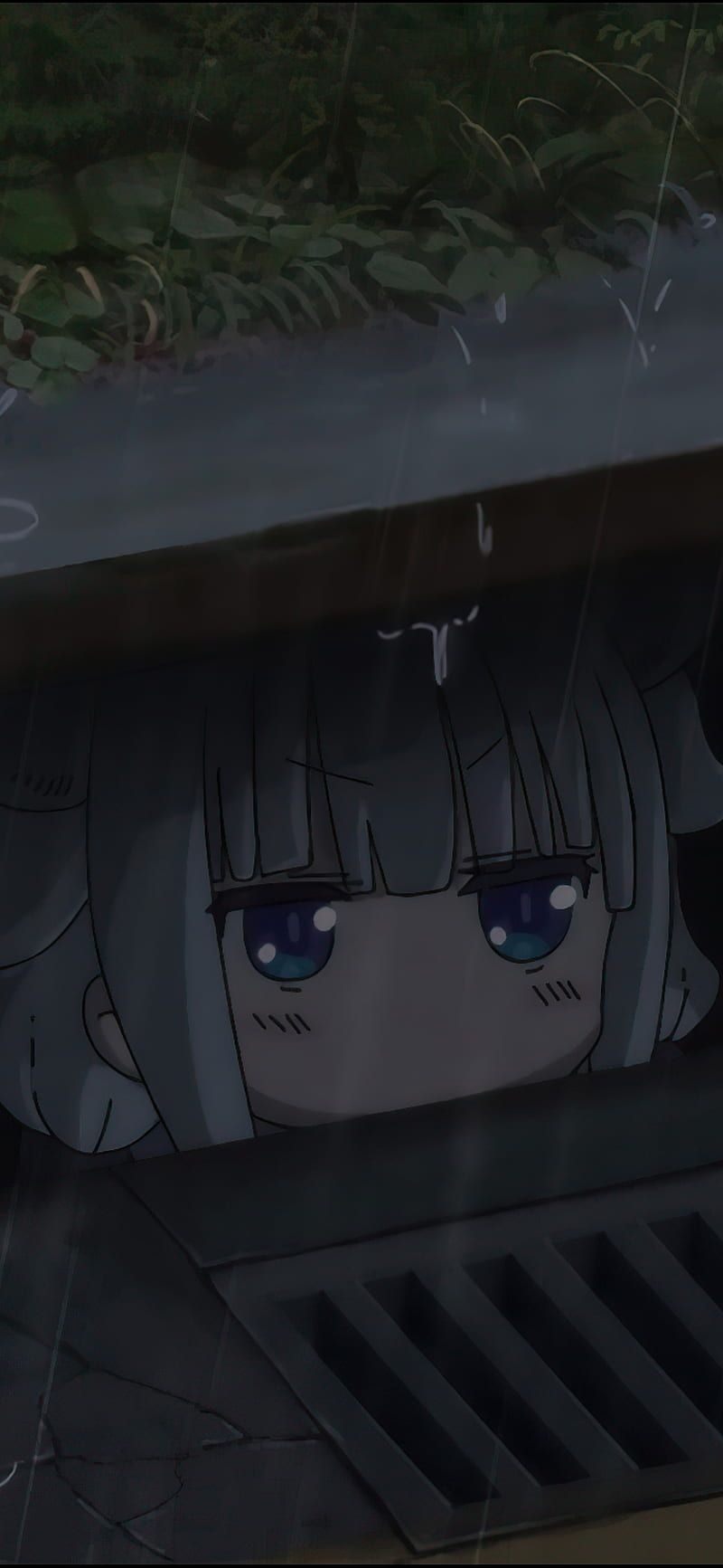 800x1733 Kanna kamui, anime, kobayashi san, maid