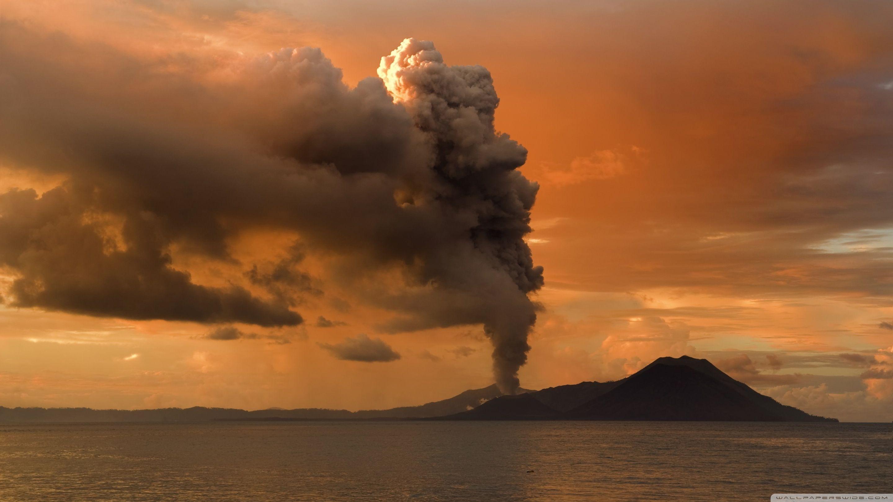 2880x1620 Volcanic Eruption in Papua, New Guinea ❤ 4K HD Desktop