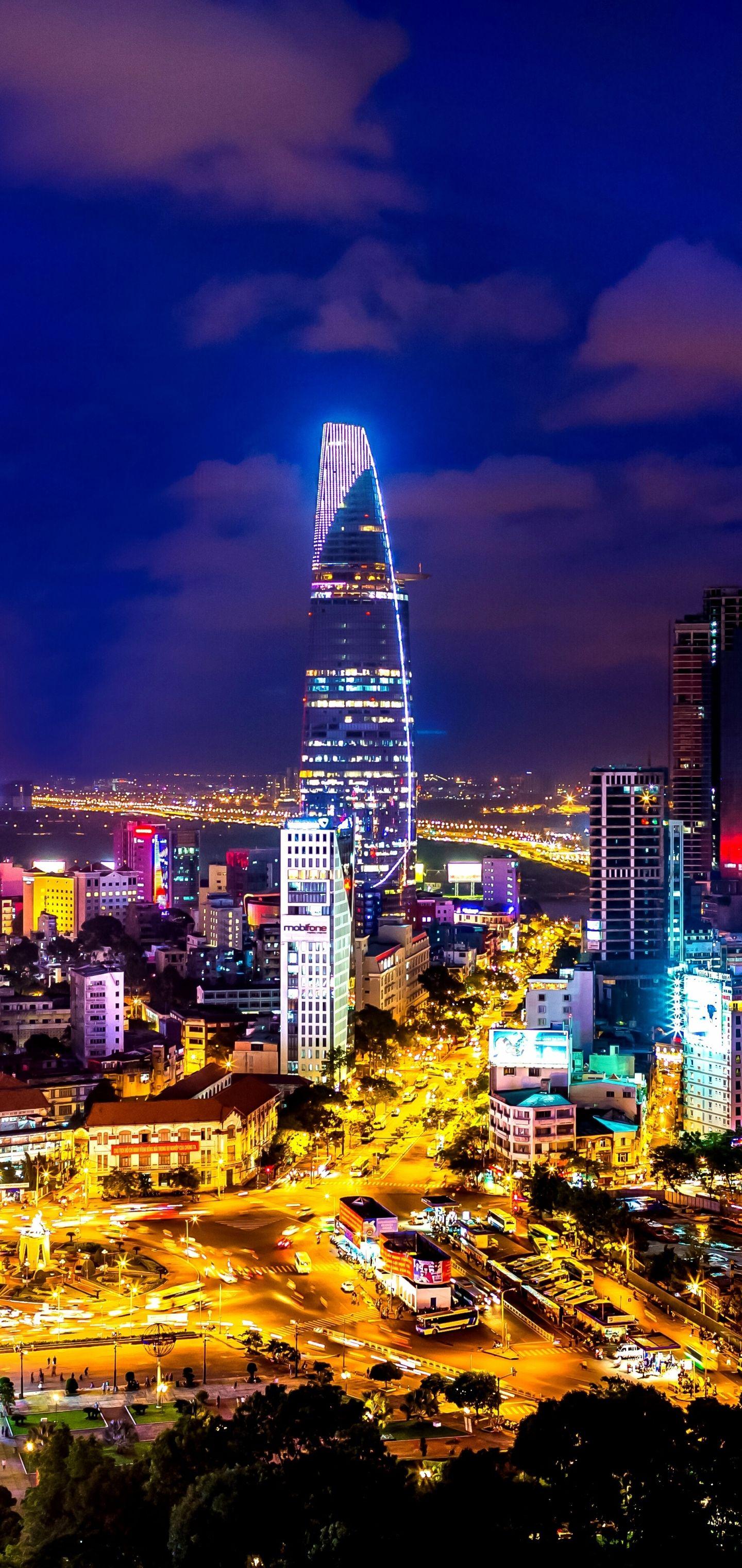 1440x3040 Man Made Ho Chi Minh City (1440x3040) Wallpaper