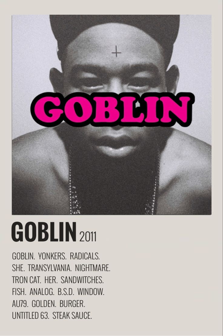 736x1105 creator goblin album minimalist poster