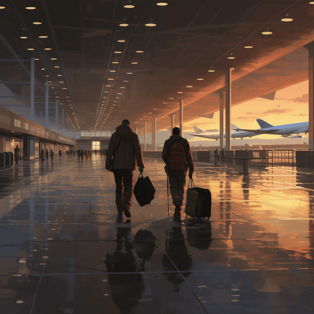 1024x1024 airport travelers departure terminal