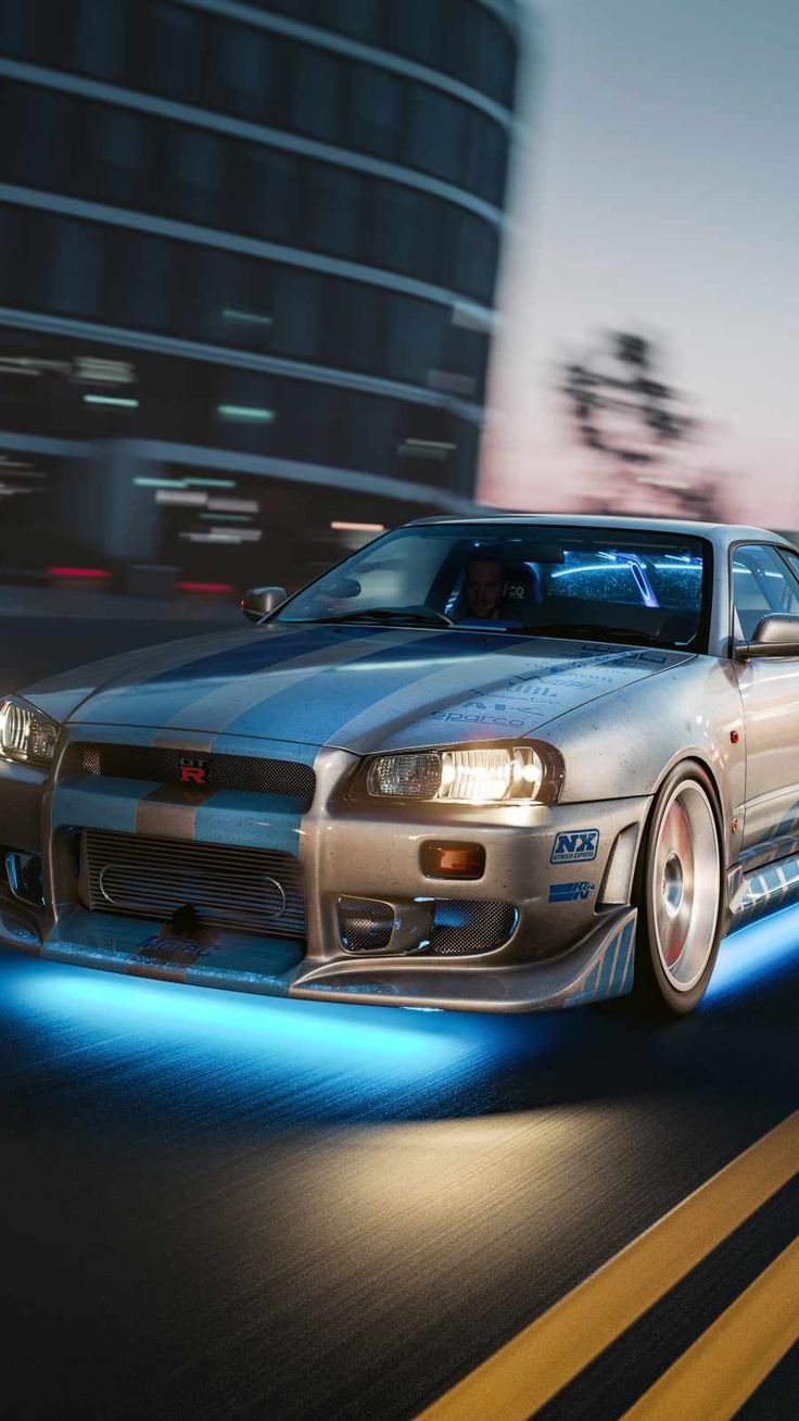 736x1308 Nissan Skyline 2 Fast 2 Furious iPhone