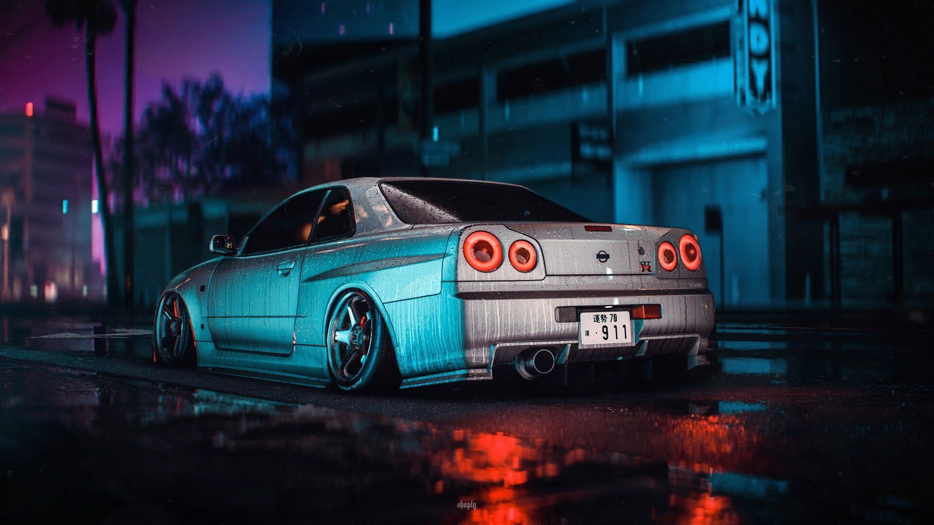 1920x1080 Nissan Skyline R34 Wallpaper