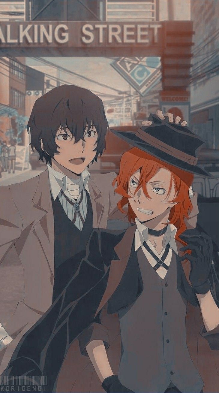 730x1309 ❒ dazai and chuuya: wallpaper