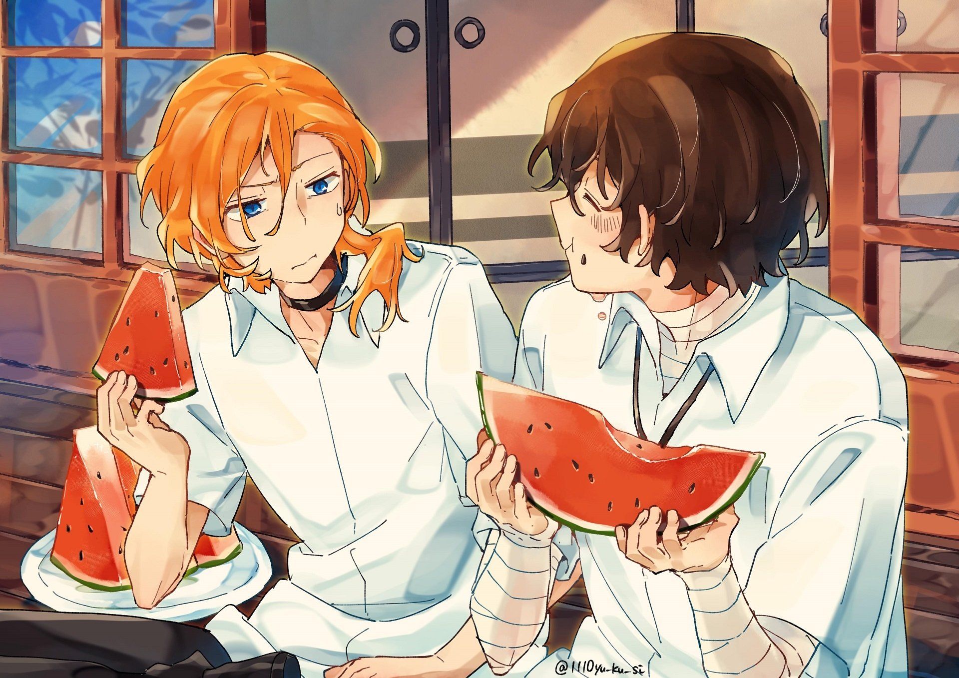 1920x1357 Chuuya Nakahara & Osamu Dazai HD