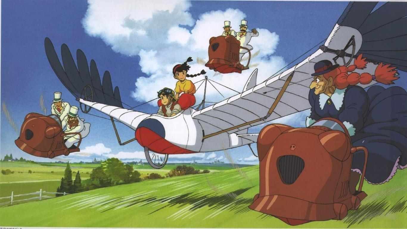1366x768 Laputa: Castle In The Sky wallpaper 1366x768 laptop