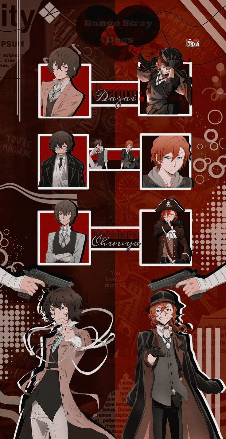 736x1429 Dazai e Chuuya Wallpaper