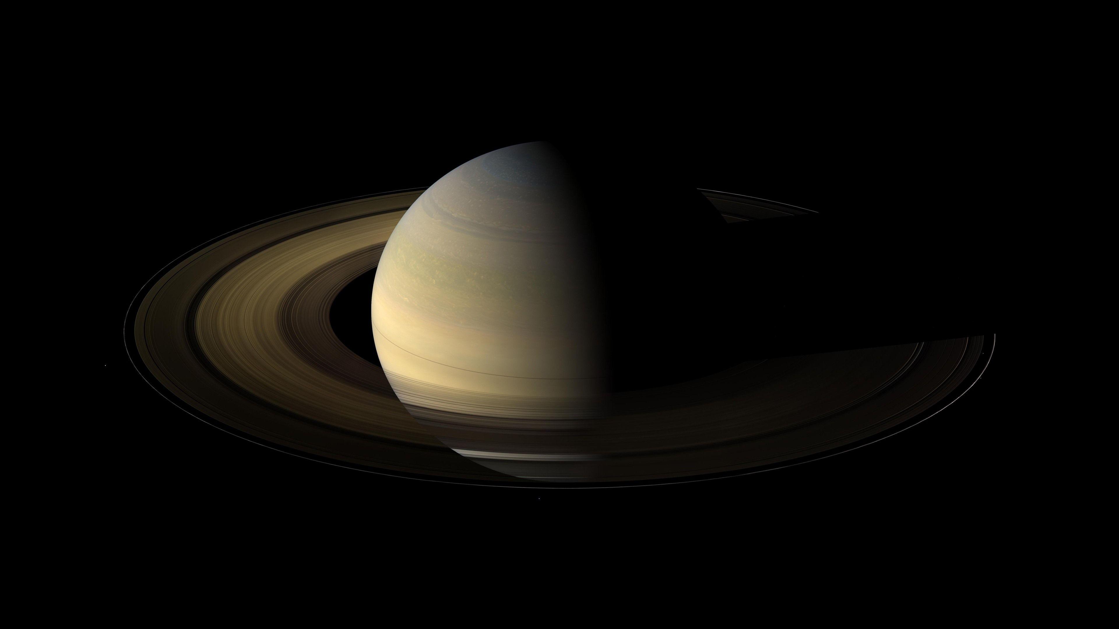 3840x2160 Wallpaper Space, saturn, round ring, darkness 3840x2160 UHD