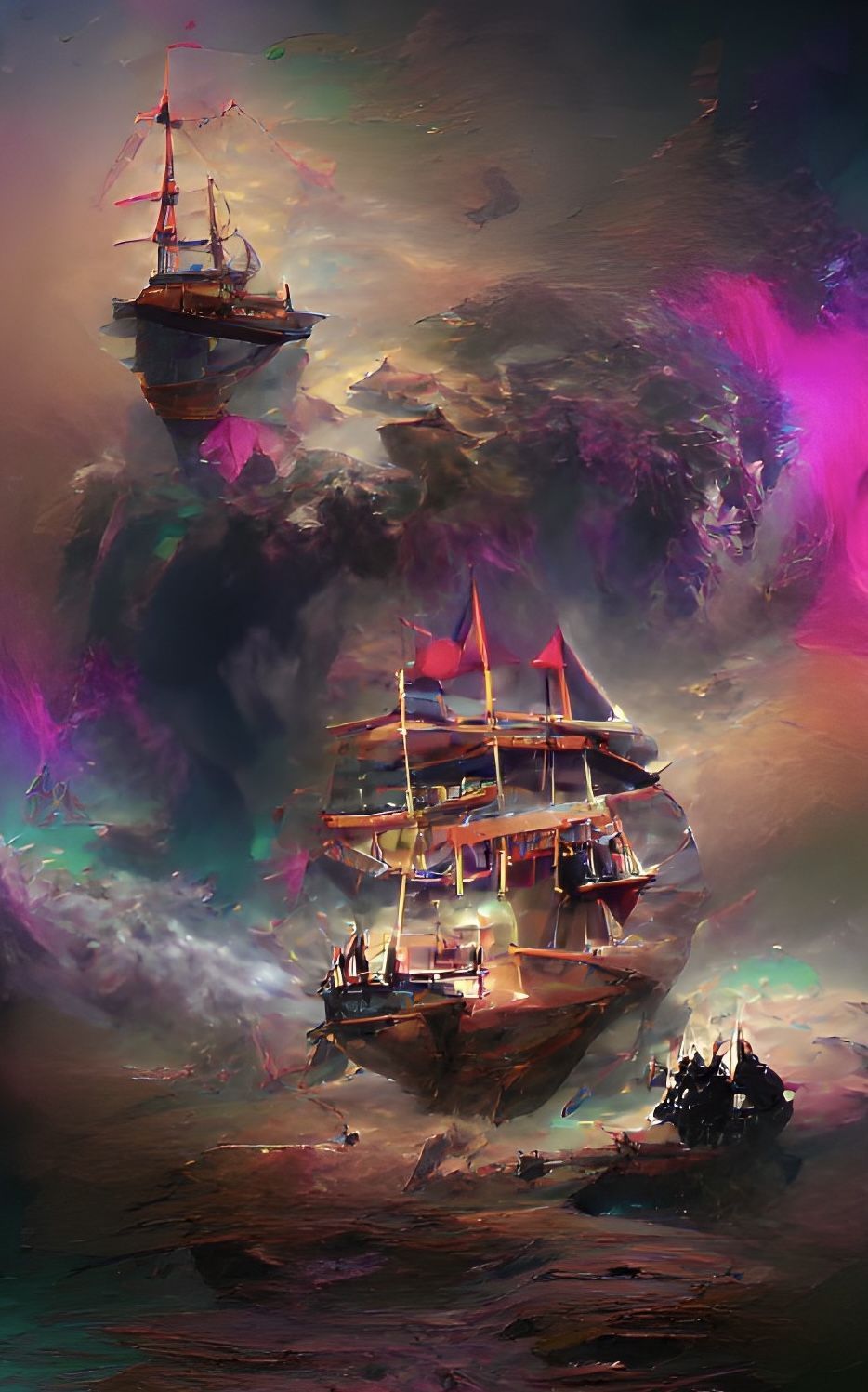 934x1497 Flying pirate ship ART since 2022