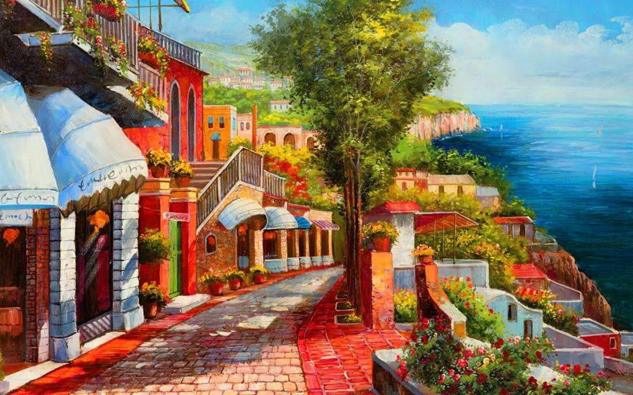 1280x800 Delightful Capri Italy wallpaper. Delightful Capri Italy