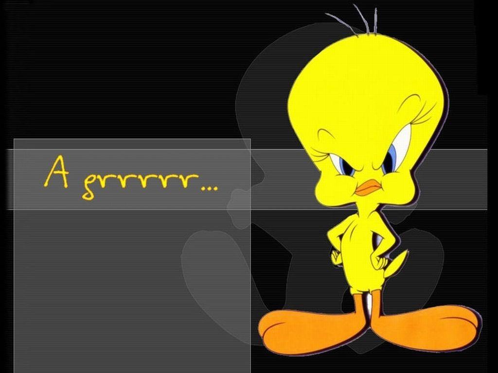 1024x768 Angry Tweety Bird Wallpaper. Tweety bird quotes, Tweety