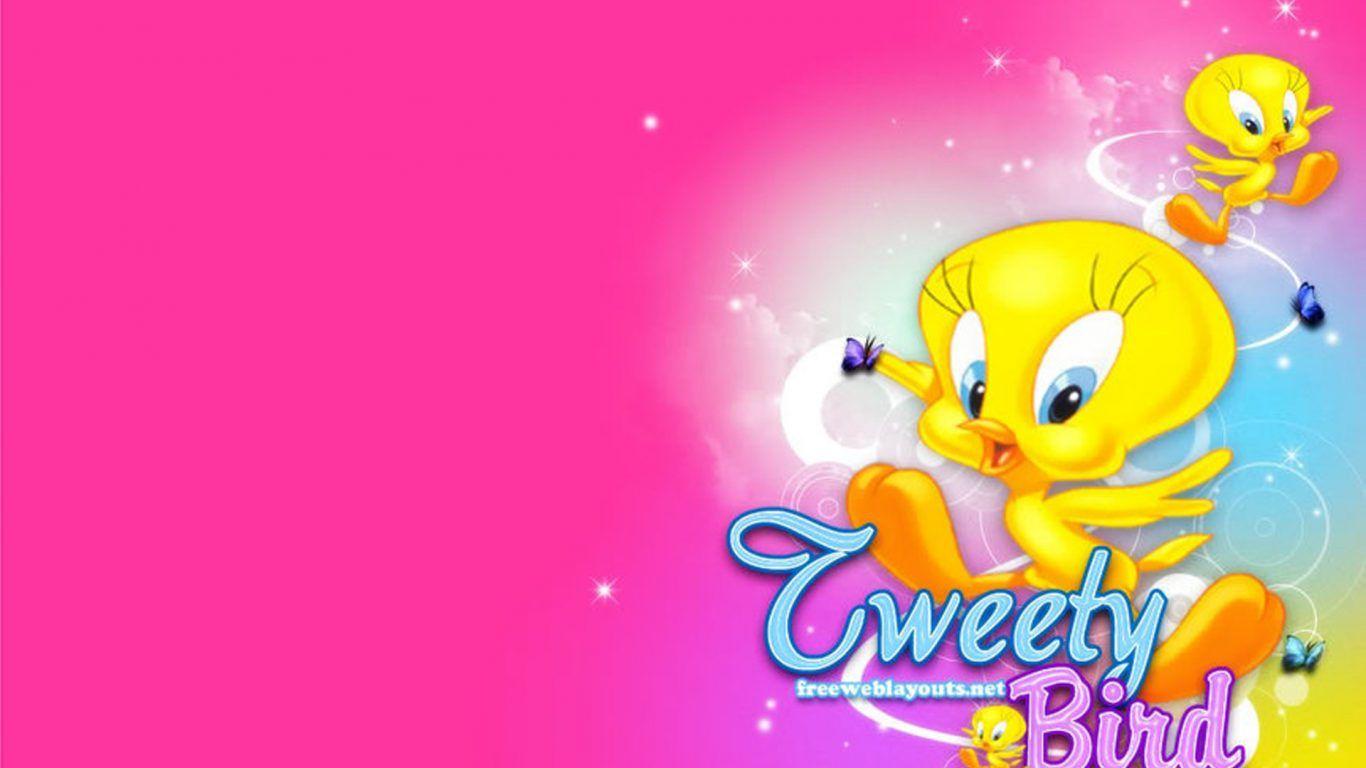 1366x768 Cartoon Tweety Bird Background Image Looney Tunes