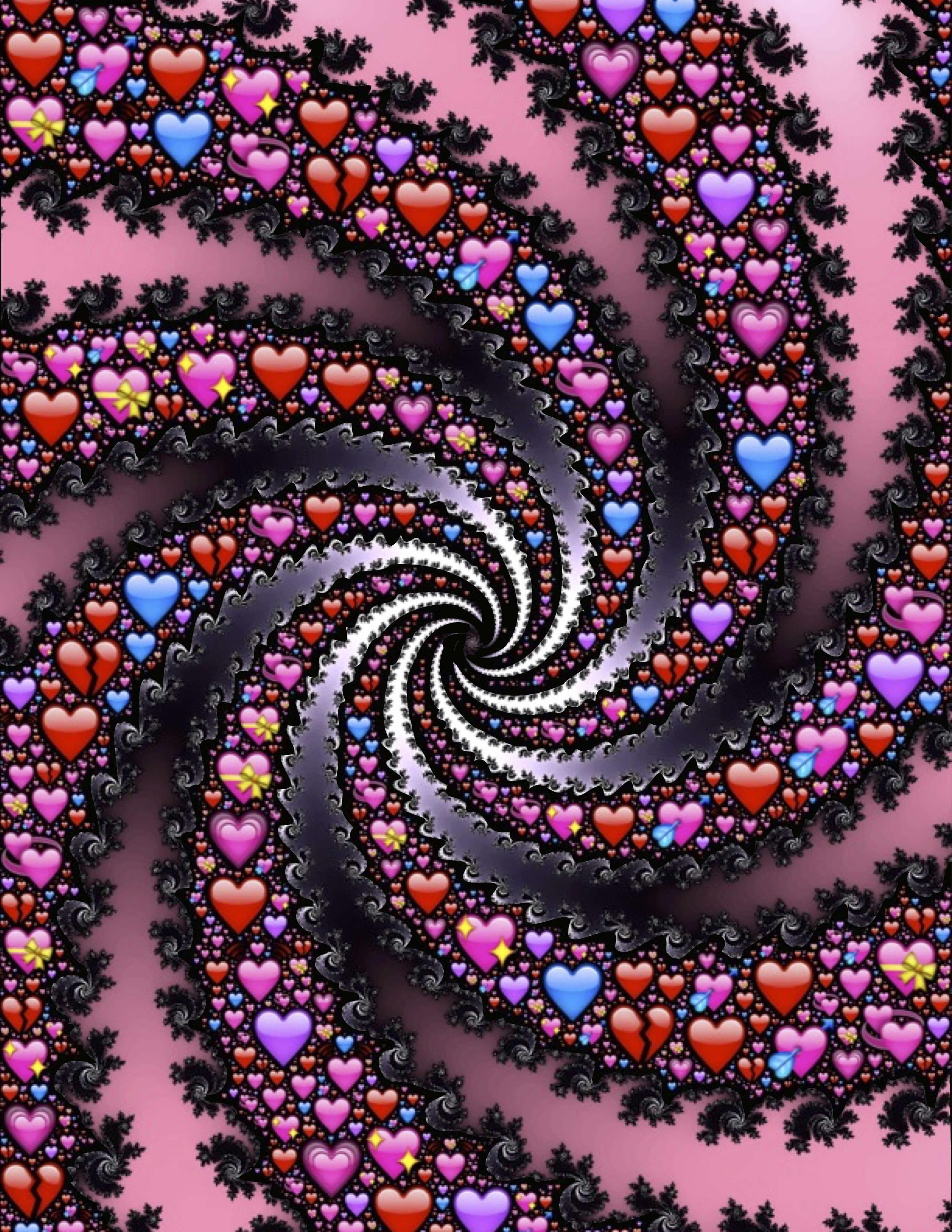 2974x3849 Emoji Hearts Wallpaper