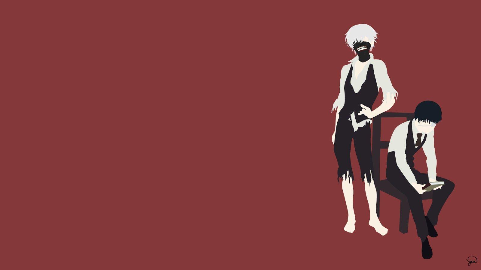 Ken Kaneki Wallpaper 4K, Minimalist, Tokyo Ghoul