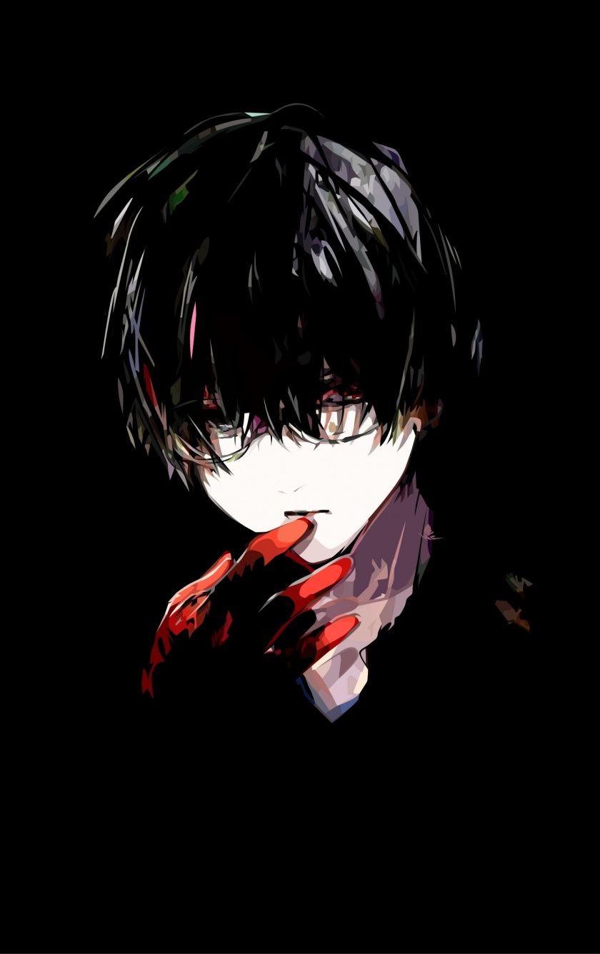 840x1336 Download 840x1336 Wallpaper Anime Boy, Tokyo Ghoul, Minimal