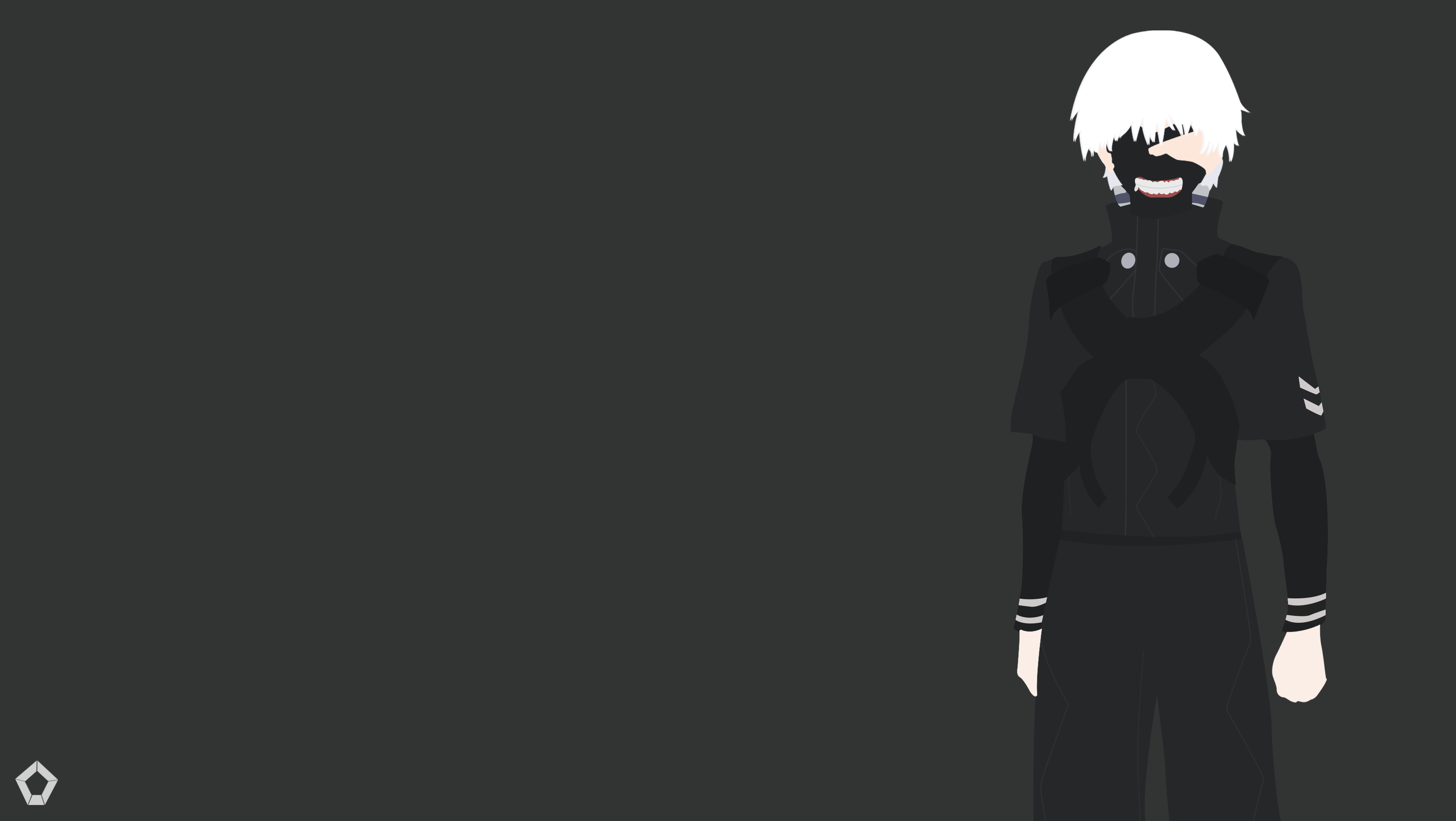 3832x2161 Kaneki tokyo ghoul minimalist wallpaper