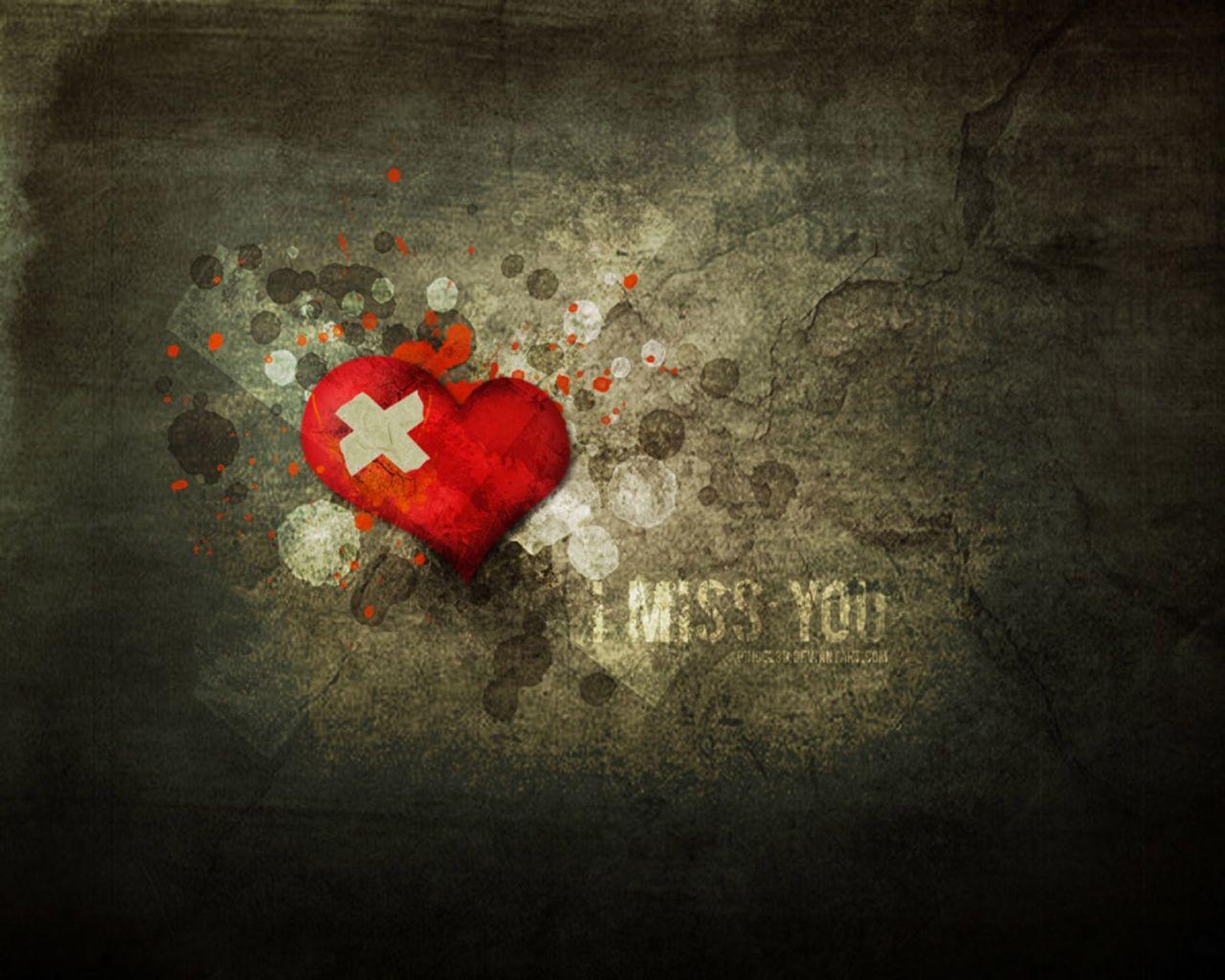 1280x1024 I miss you wallpaper. I miss you