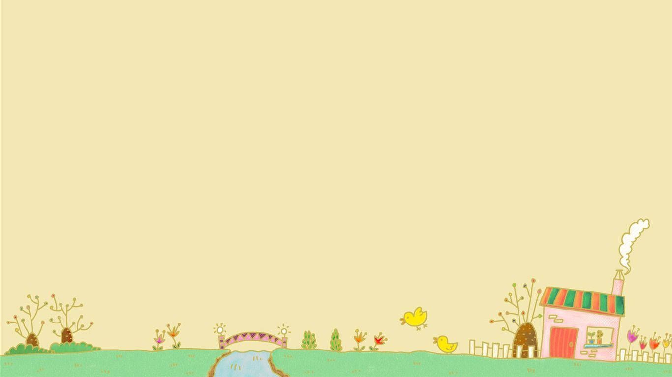 1366x768 Download Cute Cartoon Drawing Of A