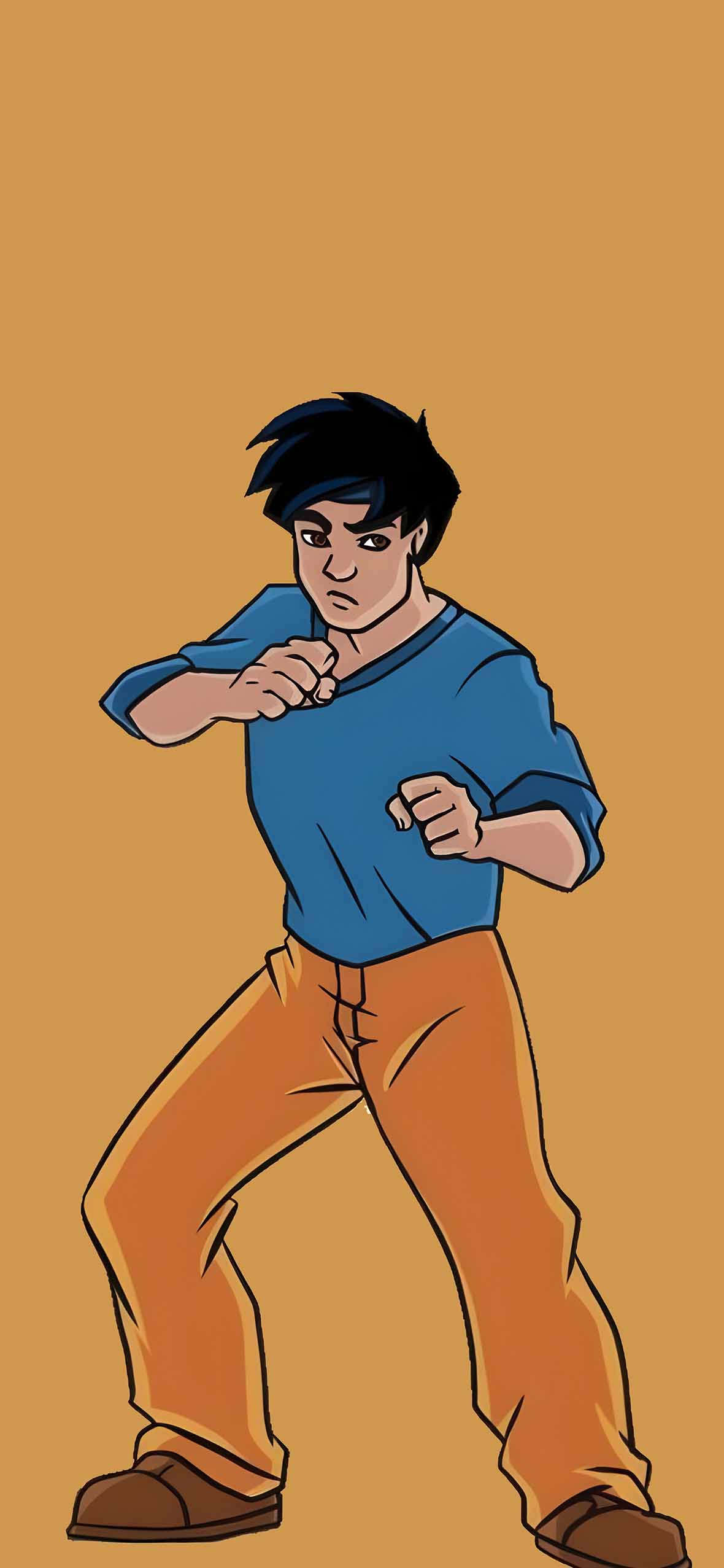 1180x2554 Jackie Chan Cartoon Wallpaper