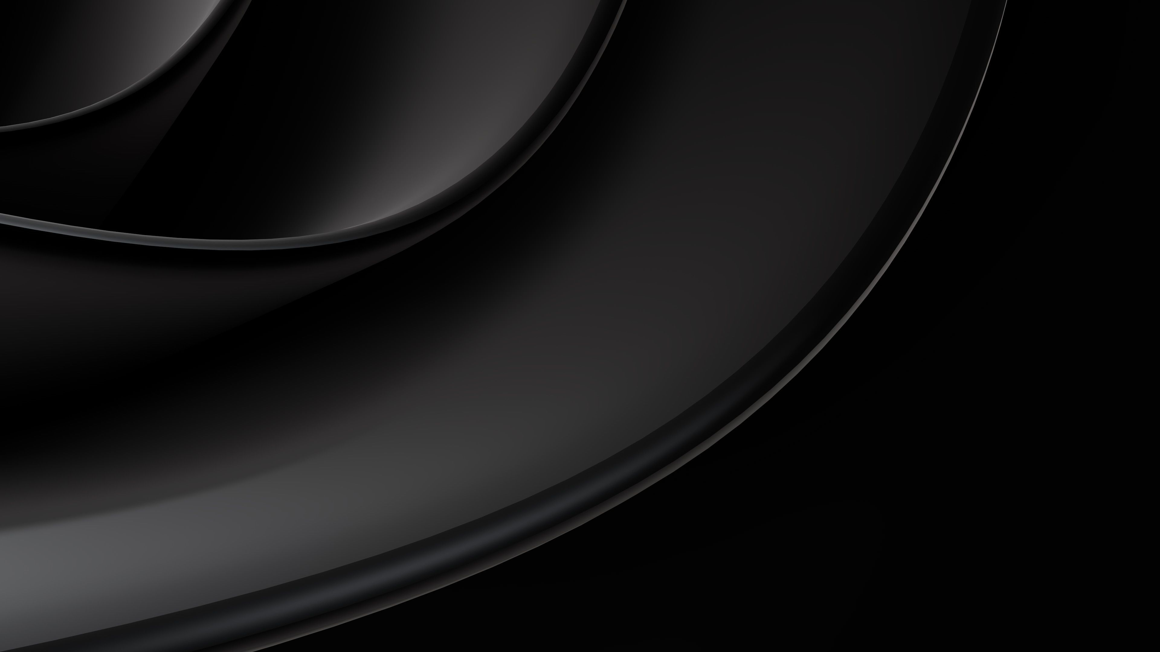 3840x2160 4K Ultra HD Abstract Black Elegance Wallpaper