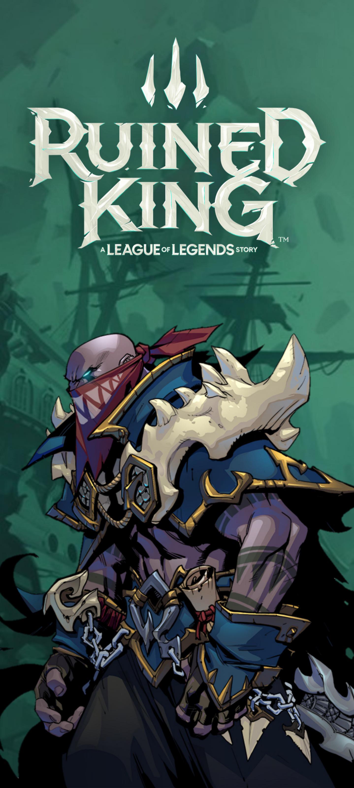 1438x3200 Pyke phone wallpaper for Ruined King