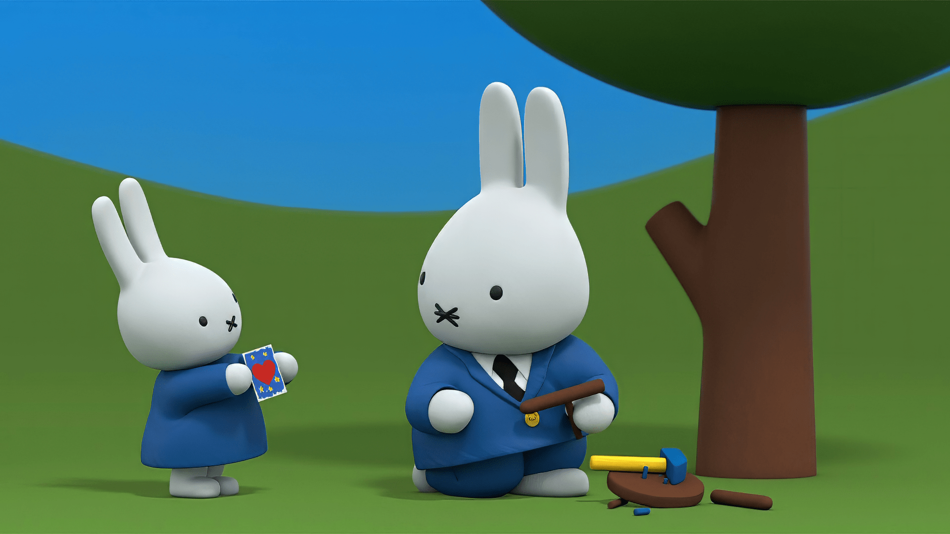 1920x1080 Miffy in Action: HD Wallpaper Adventure