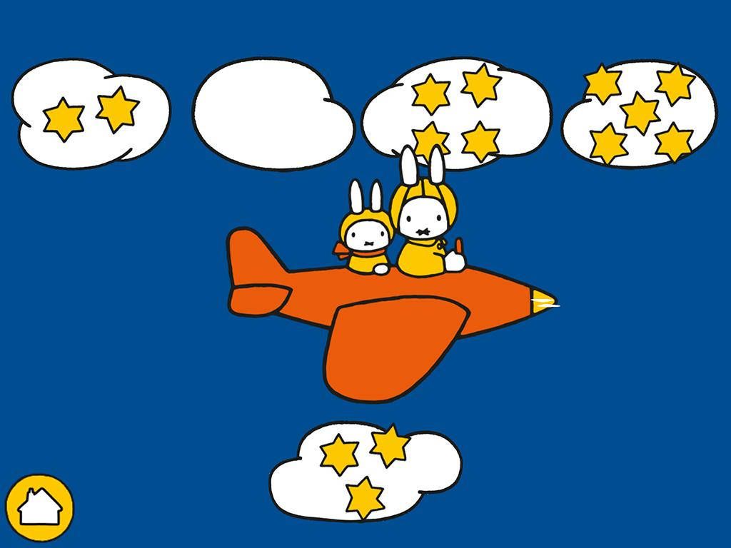 1024x768 Miffy High Airplane Ride Wallpaper