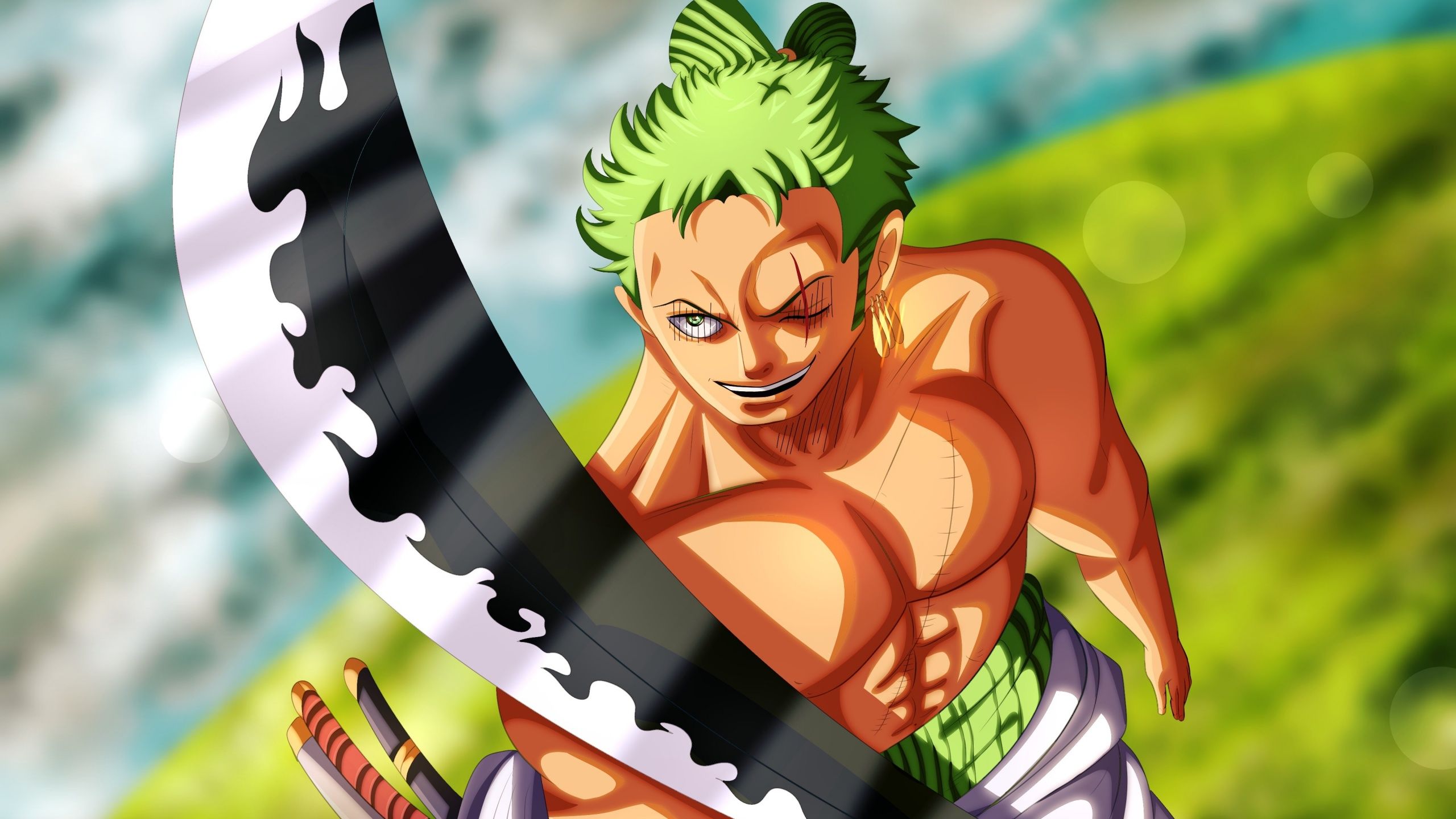 2560x1440 Roronoa Zoro Wallpaper 4K, One Piece