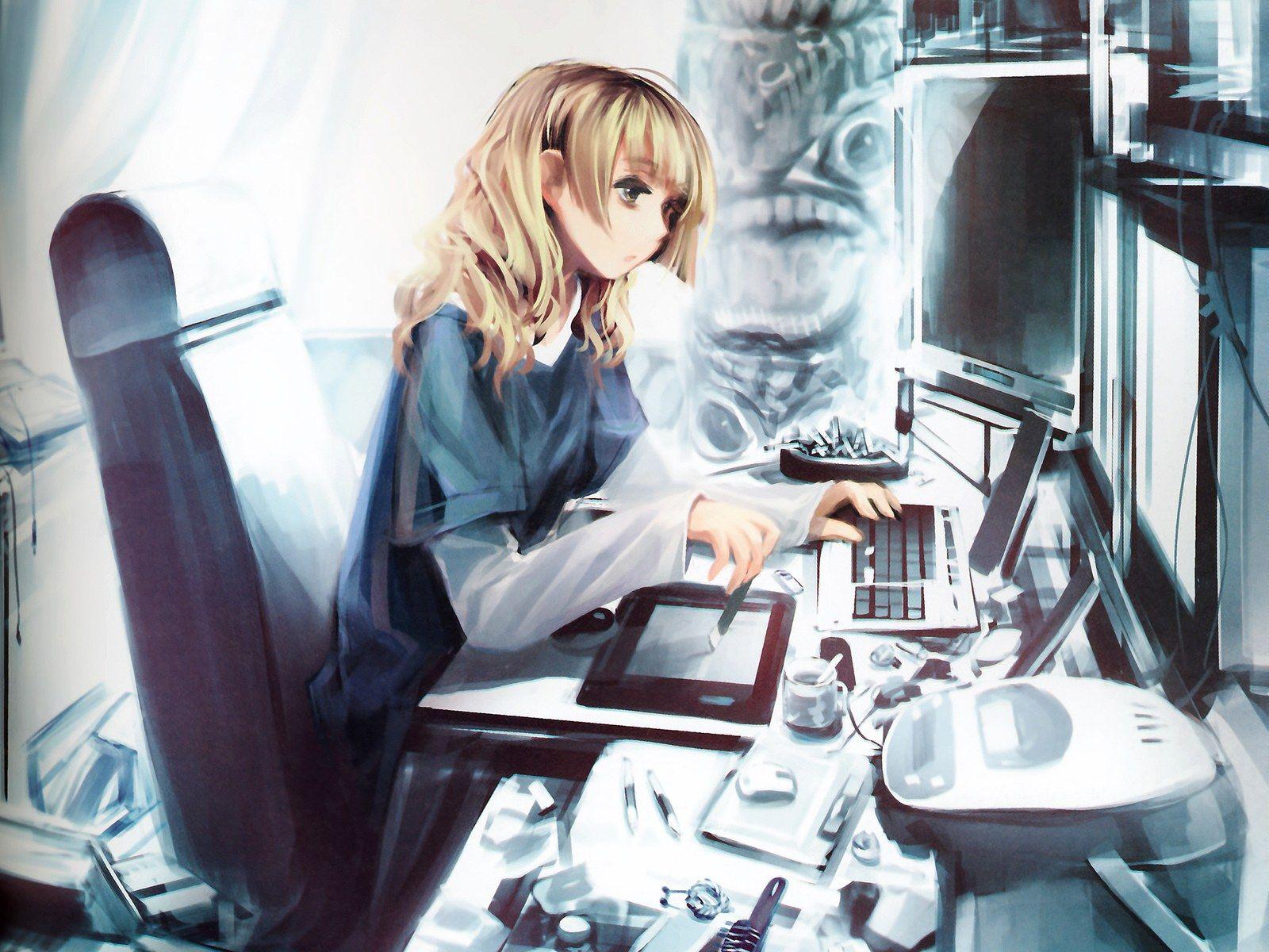 1600x1200 Anime Girls Artbooks : Anime Manga Girl Wallpaper 1600x1200