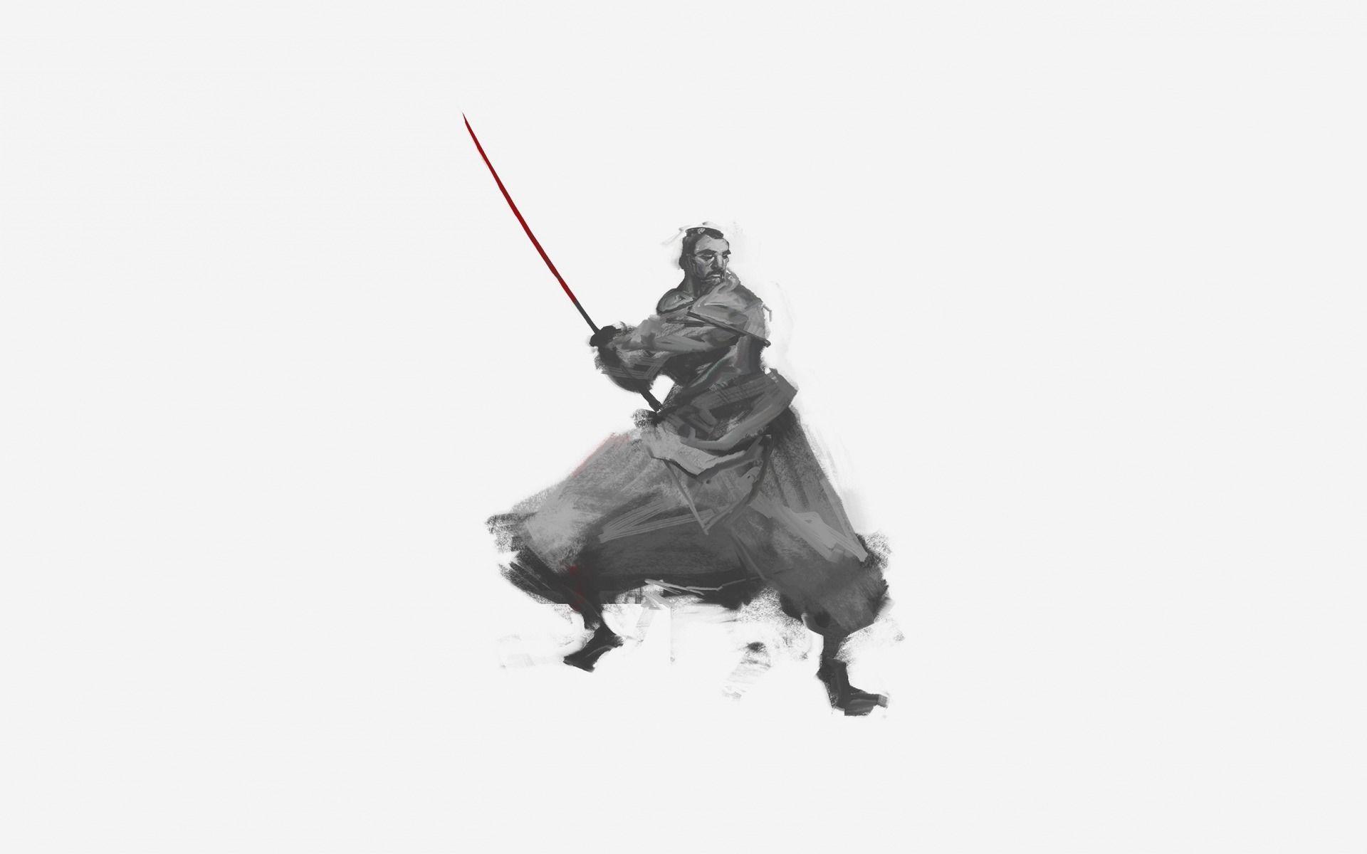 1920x1200 Download wallpaper samurai, Japanese warrior, art, sword