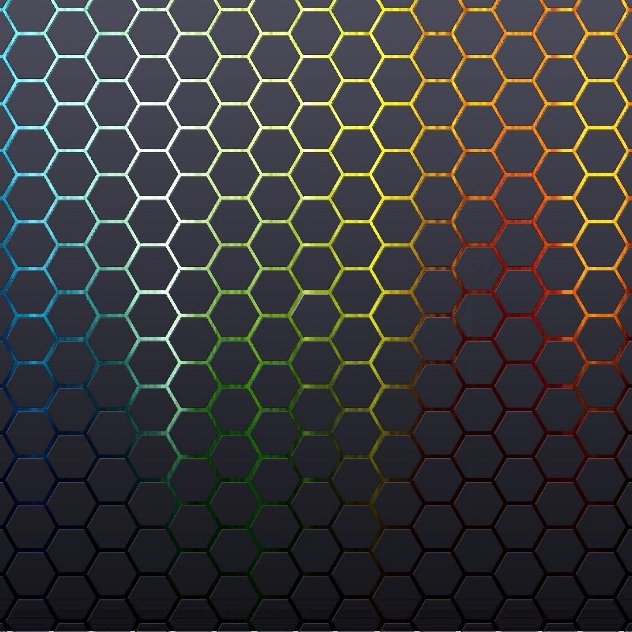 2048x2048 Hexagons Textures Honeycomb Background iPad Air Wallpaper