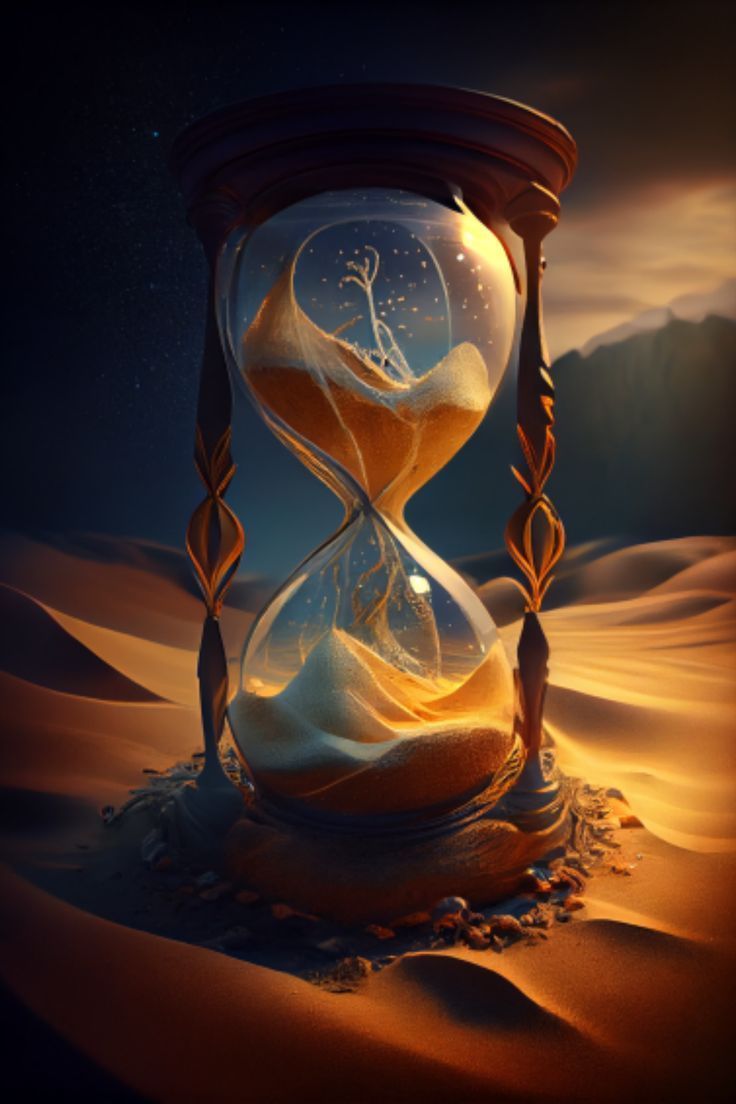 736x1104 intricate enormous hourglass time