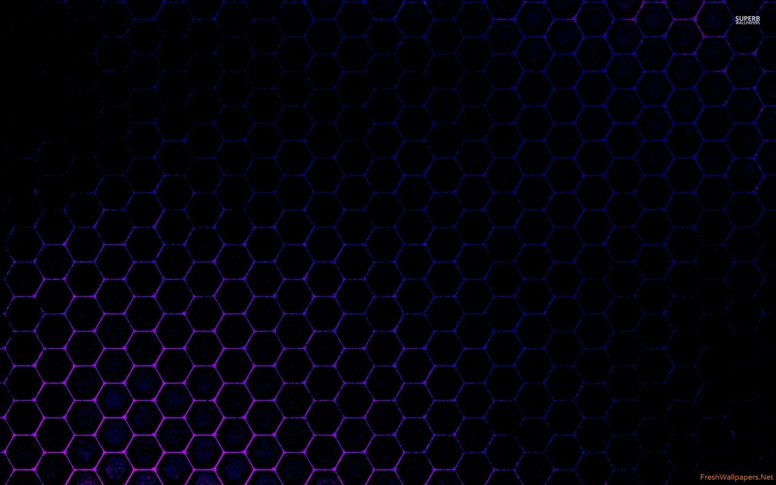 2560x1600 Purple gradient on the honeycomb wallpaper