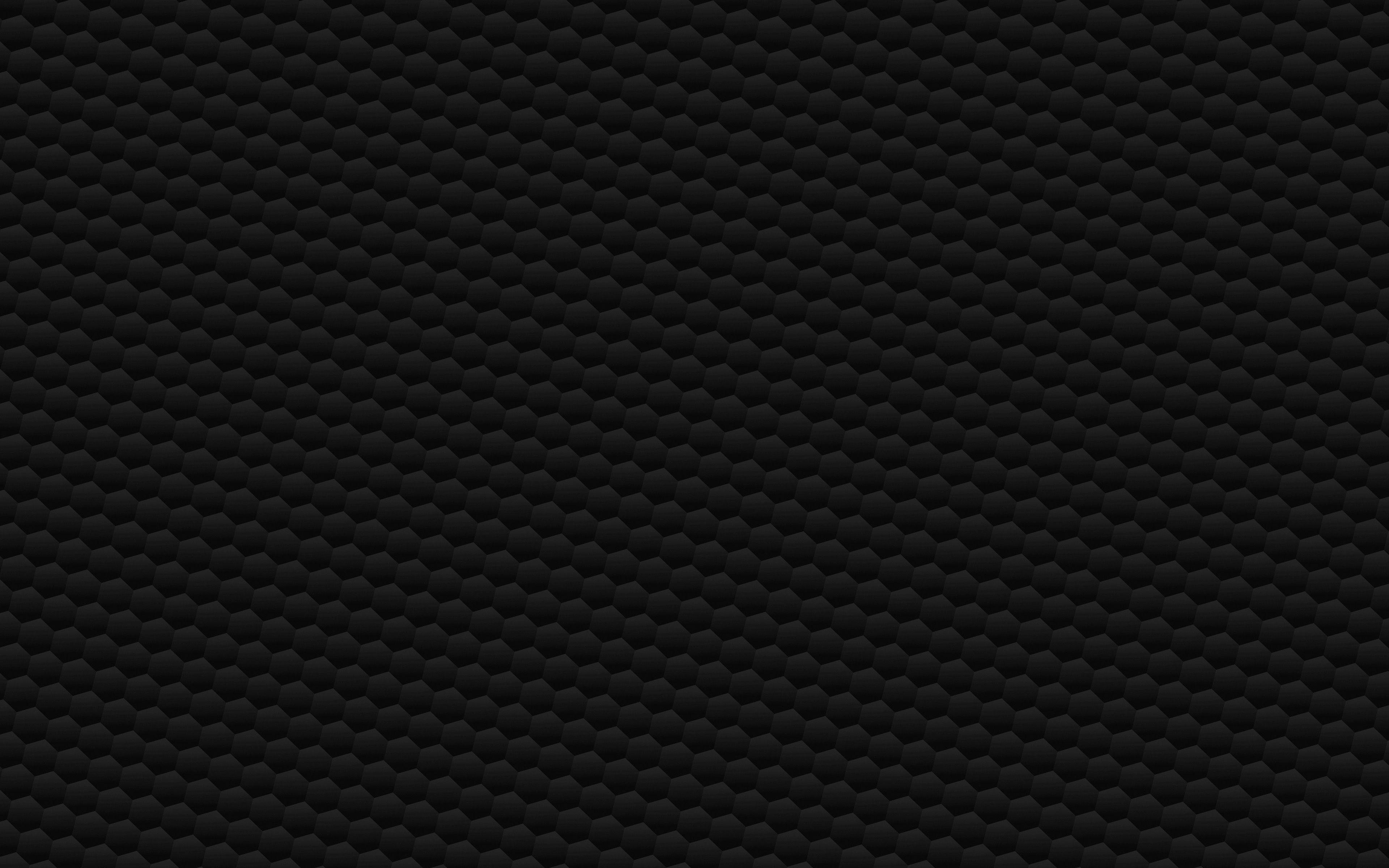 3840x2400 Honeycomb Dark Bw Poly Pattern Wallpaper