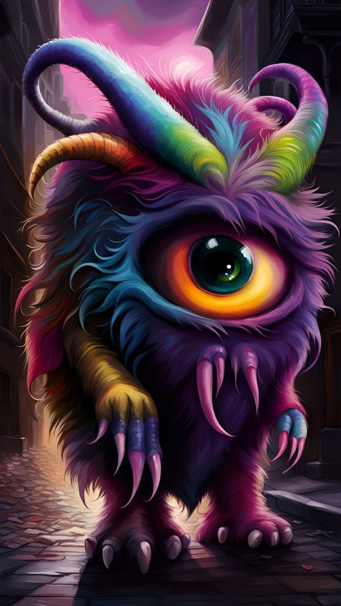 675x1200 Halloween Monster Wallpaper