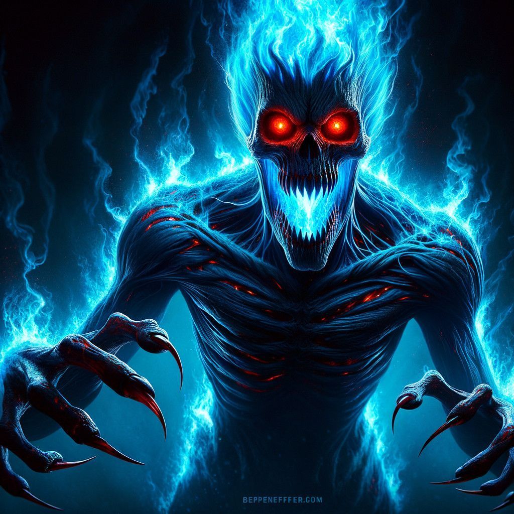 1024x1024 Menacing digital artwork of a creature