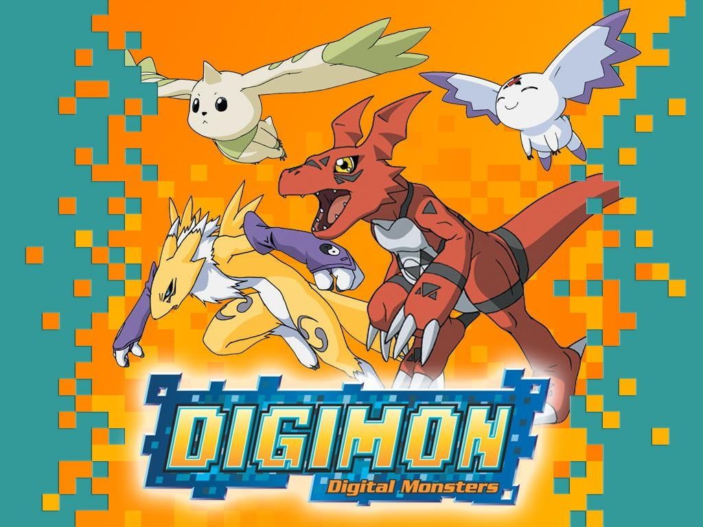 1024x768 Digital Monster Wallpaper