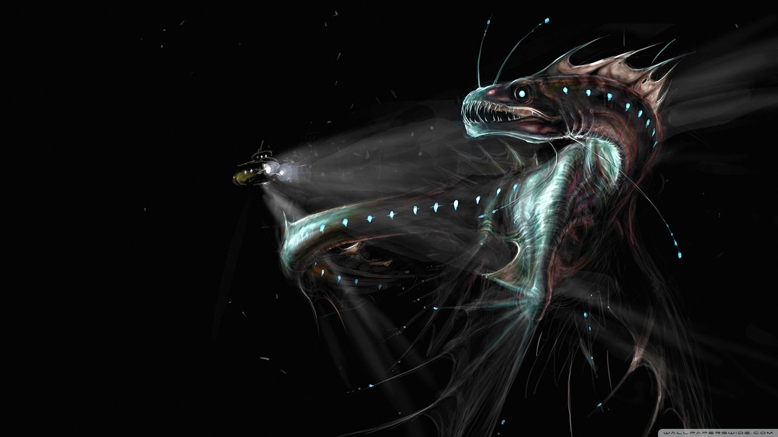 2560x1440 Deep Sea Monster Ultra HD Wallpaper