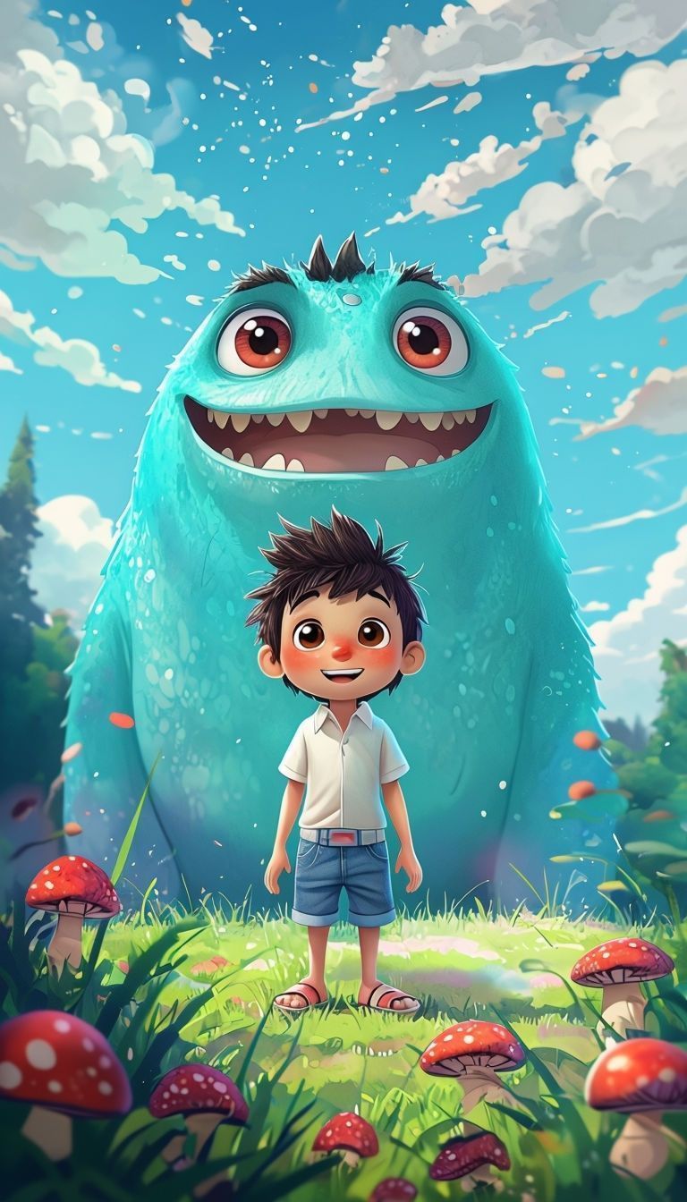 768x1344 Free and customizeable digital monster