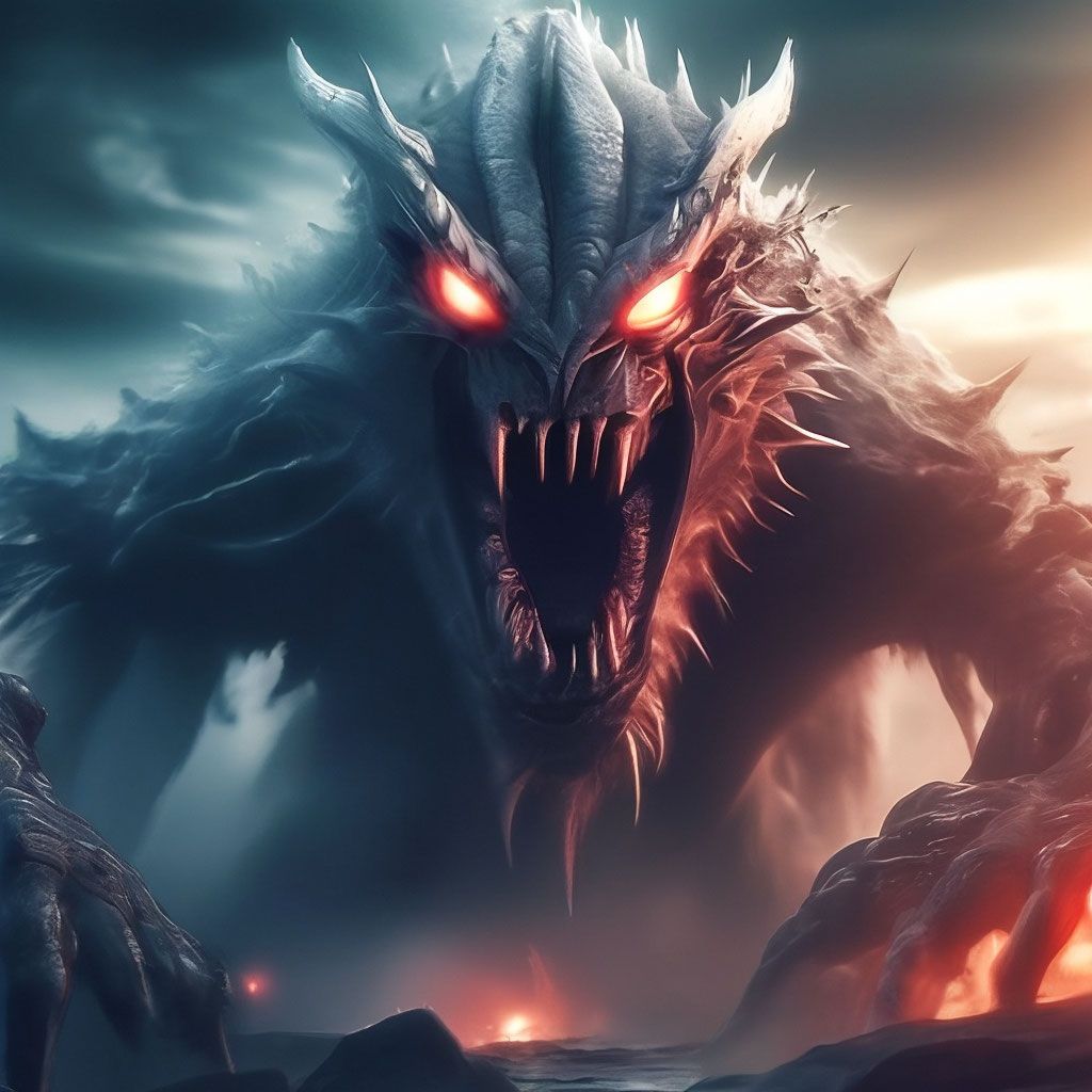 1024x1024 Scary monster wallpaper