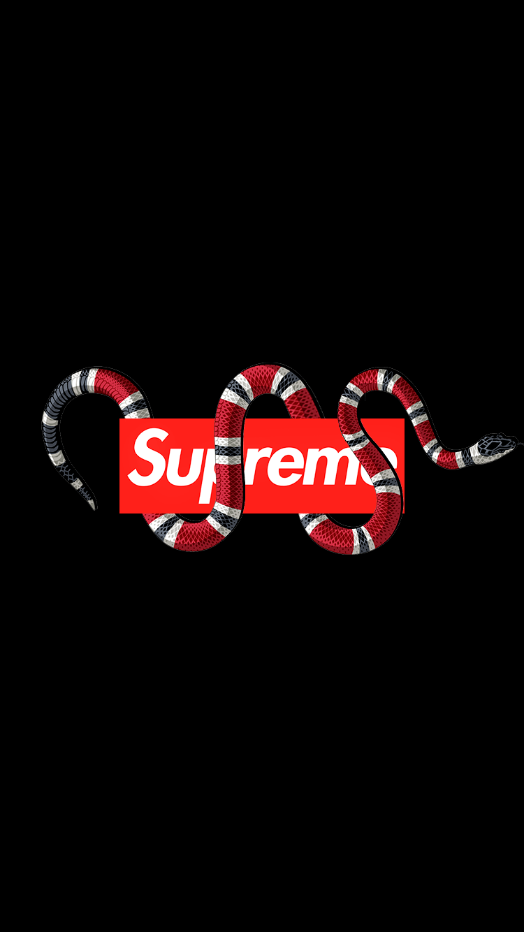 750x1334 Gucci iPhone Supreme Wallpaper