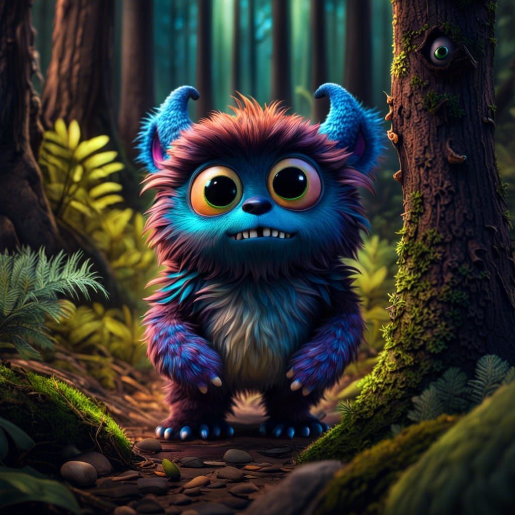 1024x1024 Cute furry monster furry monster