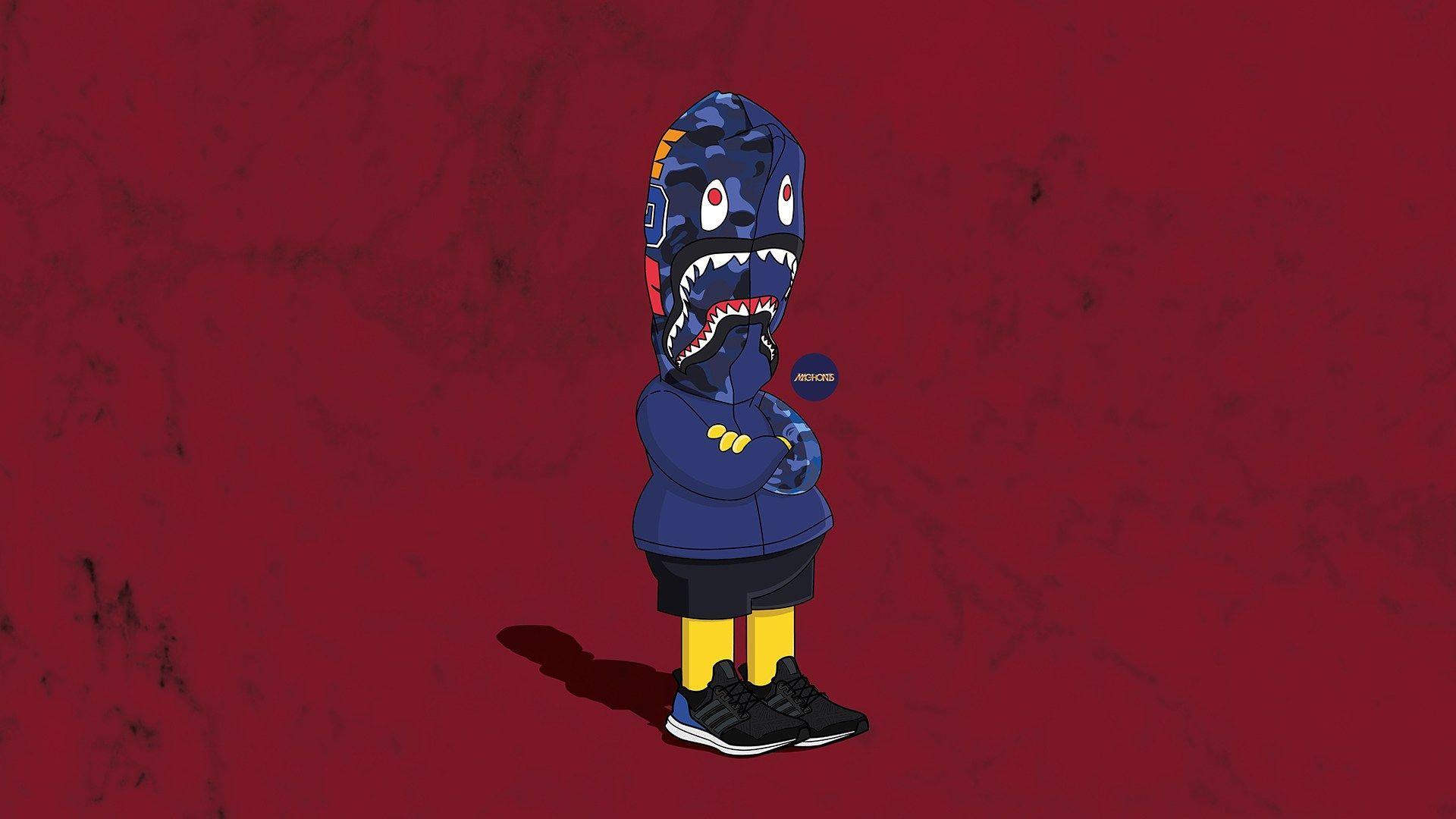 1920x1080 Bart Simpson Yeezy Wallpaper