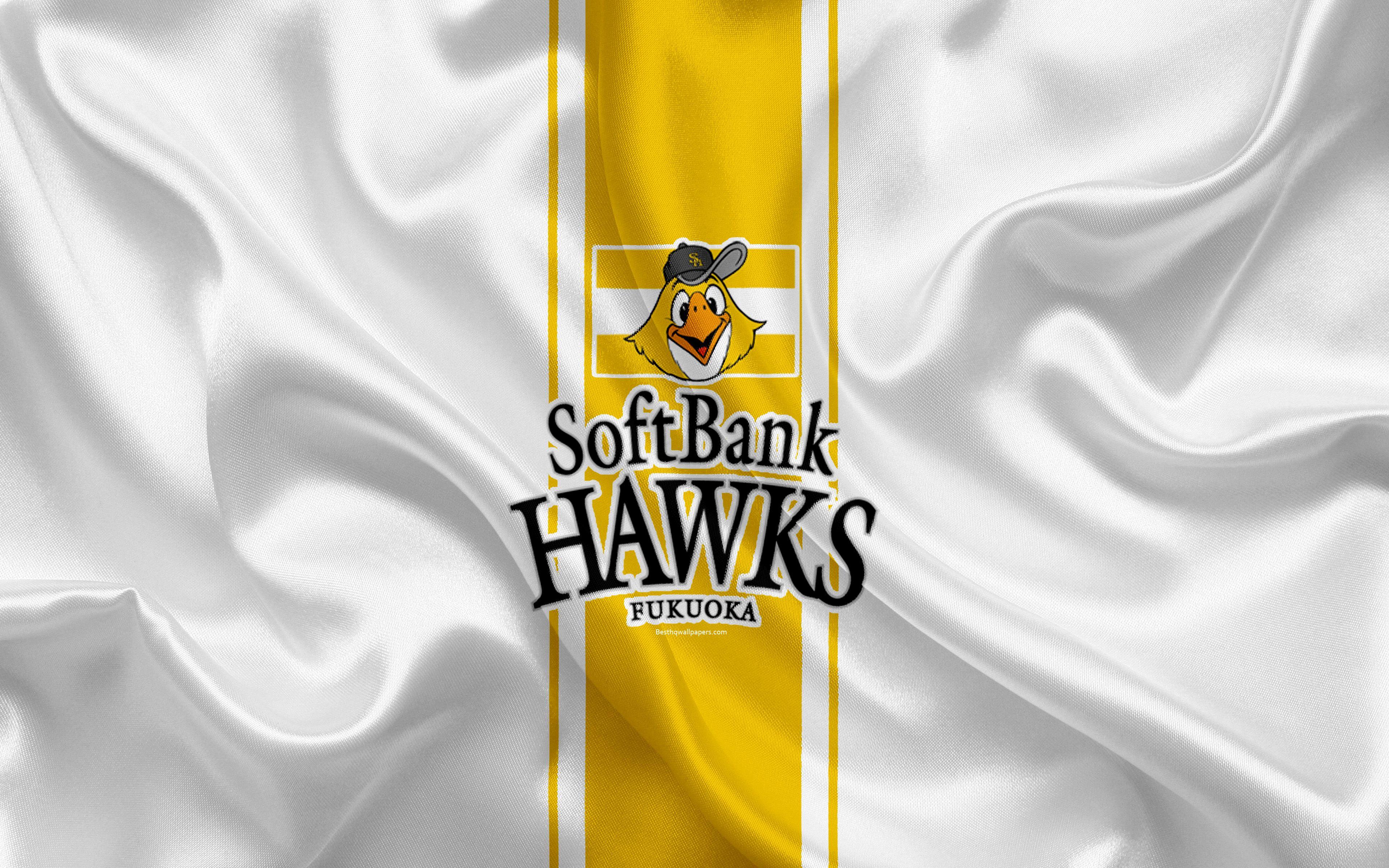 3840x2400 Download wallpaper Fukuoka SoftBank Hawks, 4K, Japanese